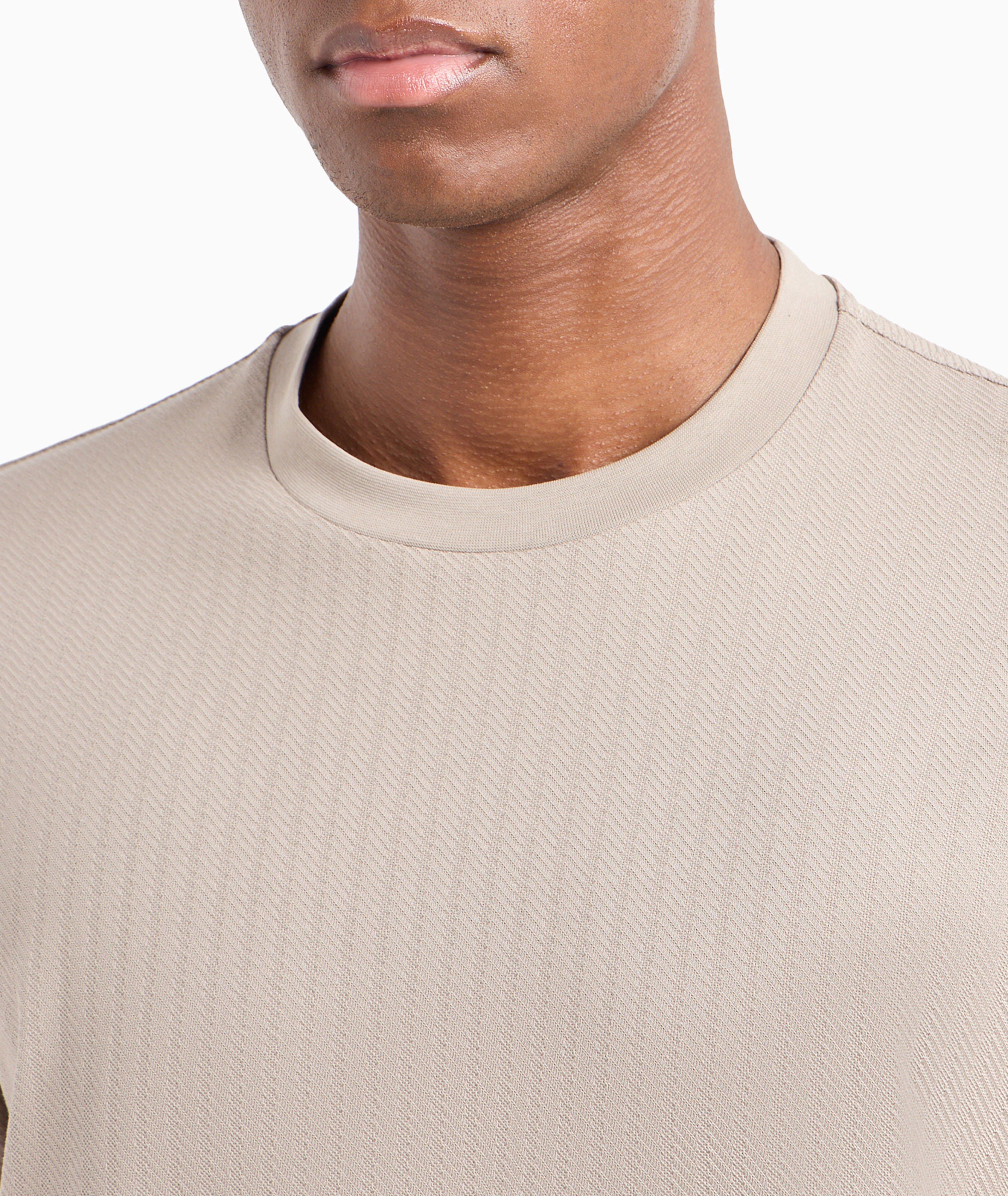 Textured Stitch Cotton T-Shirt image 3