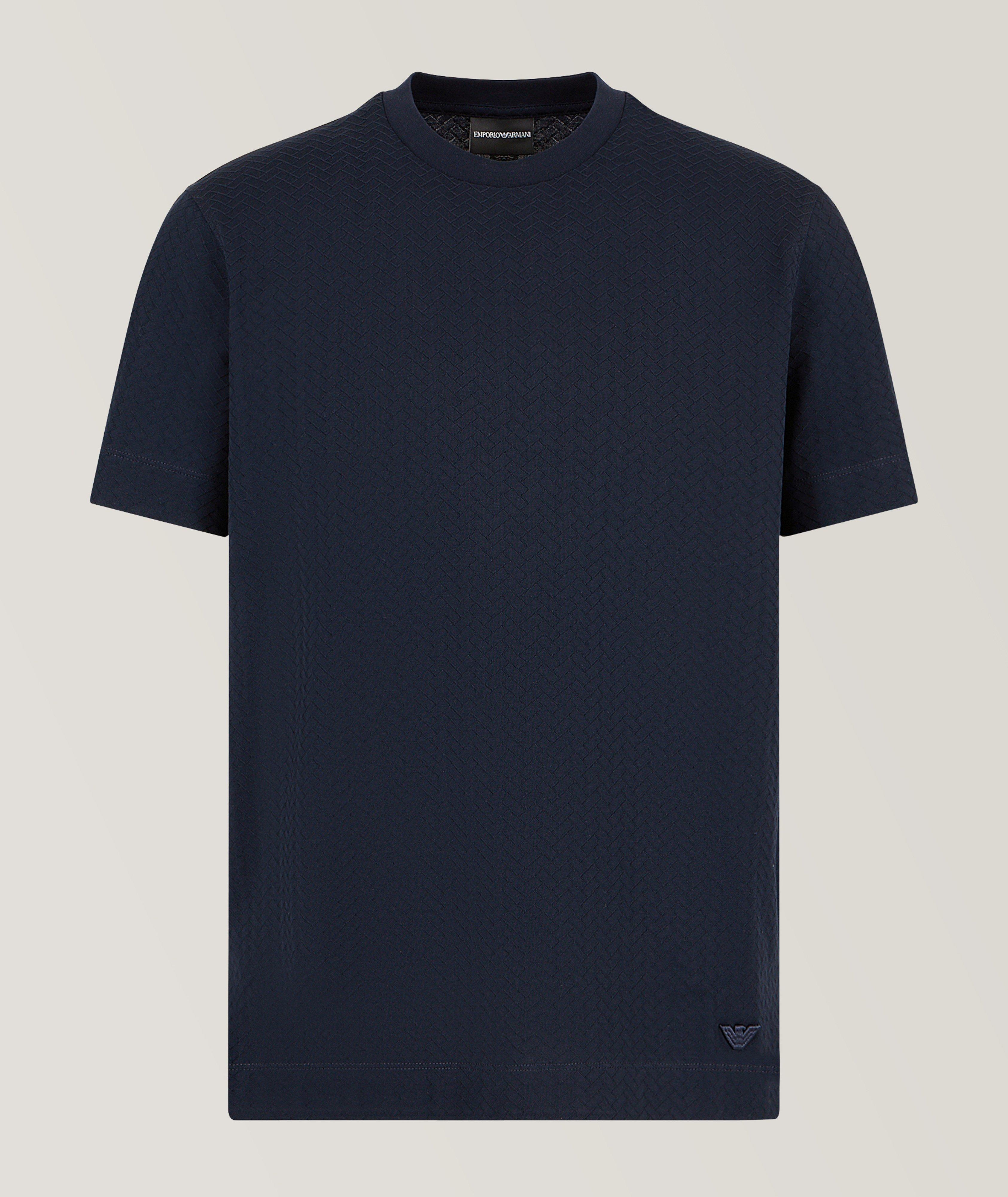 Navy blue shop armani t shirt