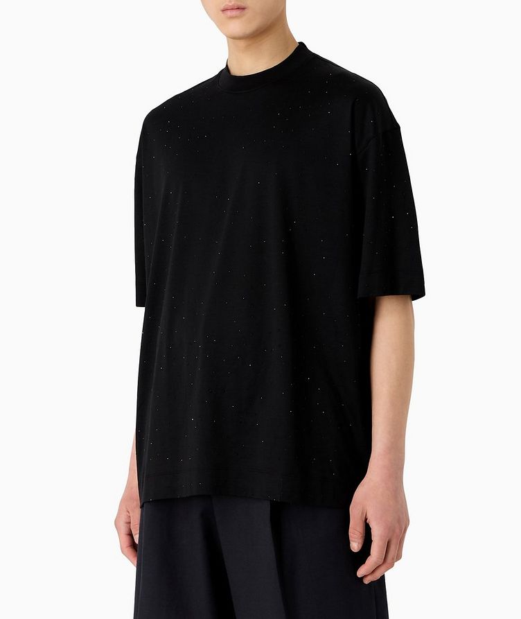 Clubwear Capsule Tonal Rhinestone T-Shirt  image 1