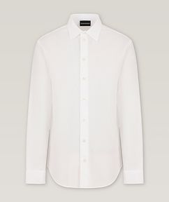 Emporio Armani Jacquard Herringbone Dress Shirt