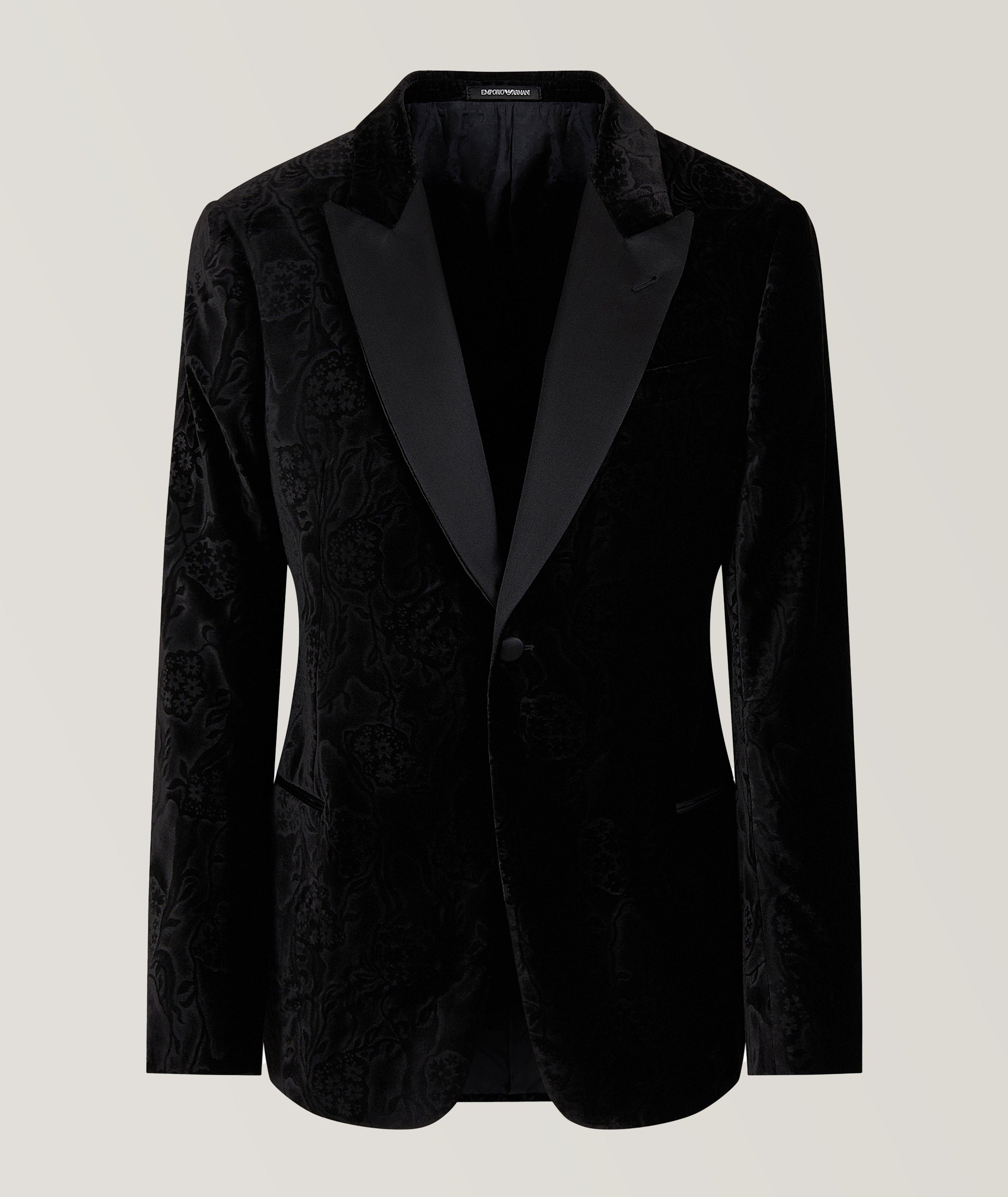 Emporio Armani Velvet Embossed Tuxedo Jacket Sport Jackets