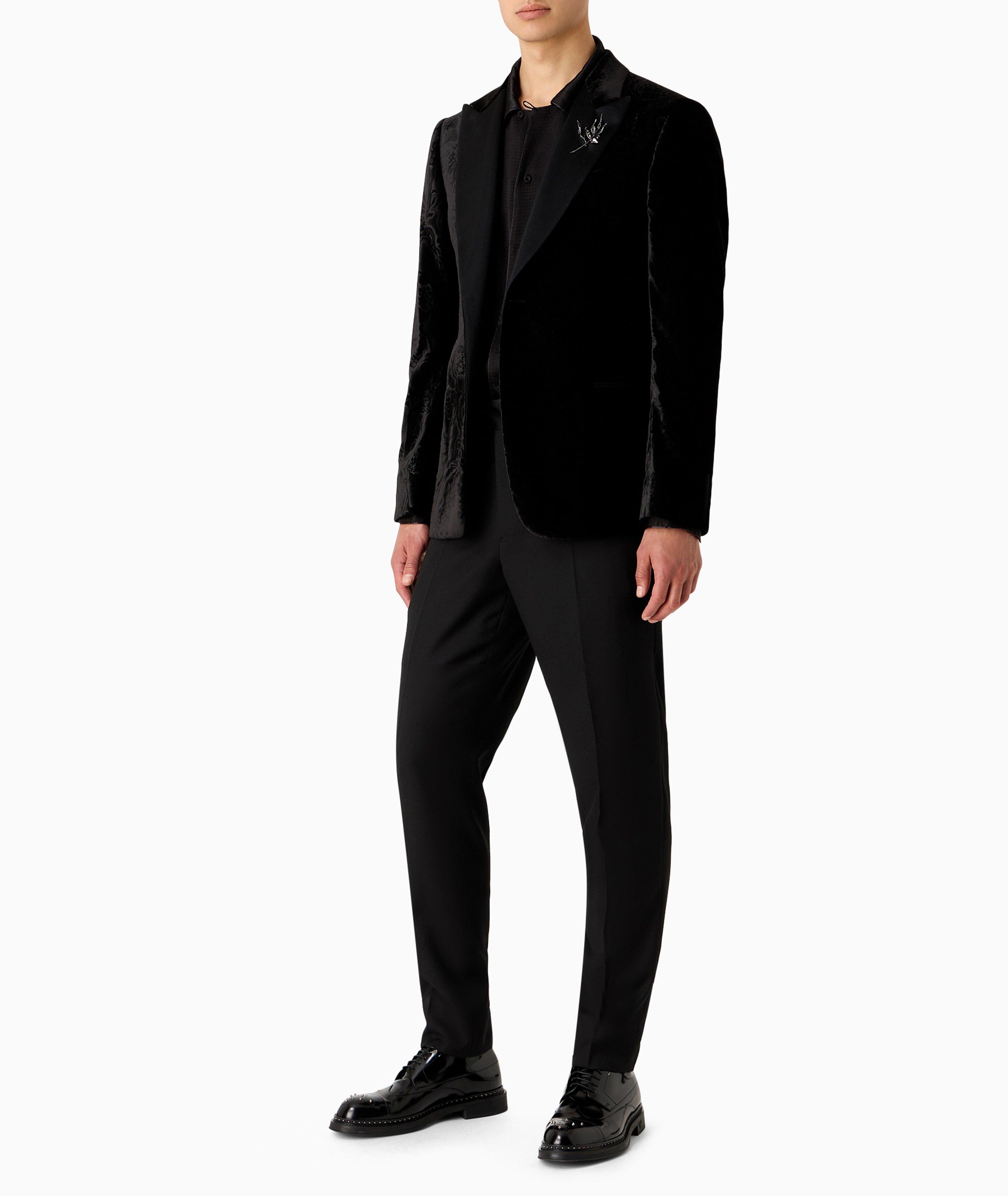 Velvet Embossed Tuxedo Jacket image 5