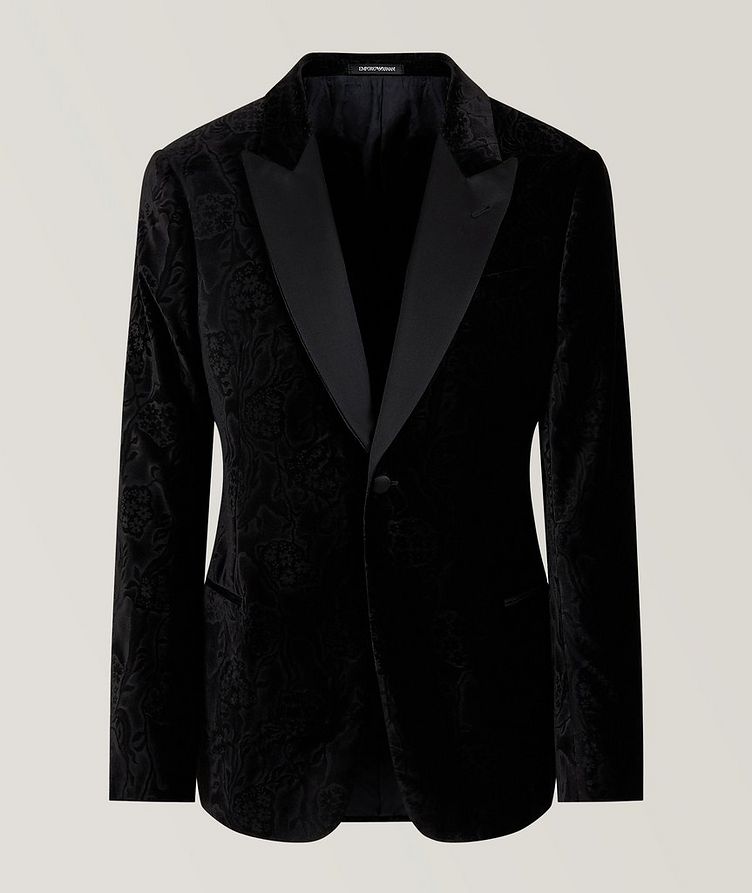 Velvet Embossed Tuxedo Jacket image 0