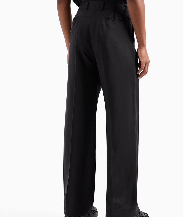 Pleated Fluid Micro Ripstop Weave Trousers image 2