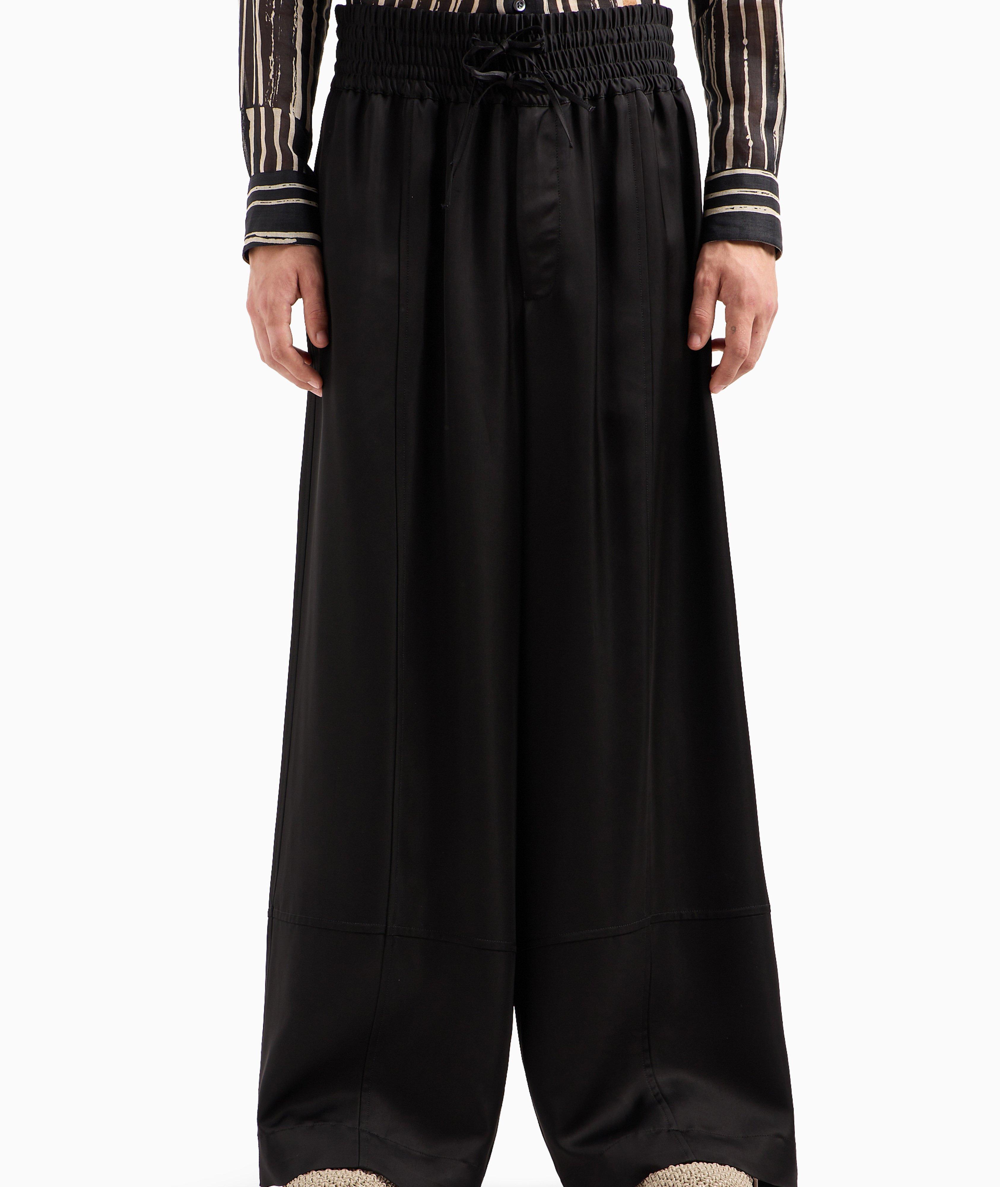 Drawstring Palazzo Pants image 1