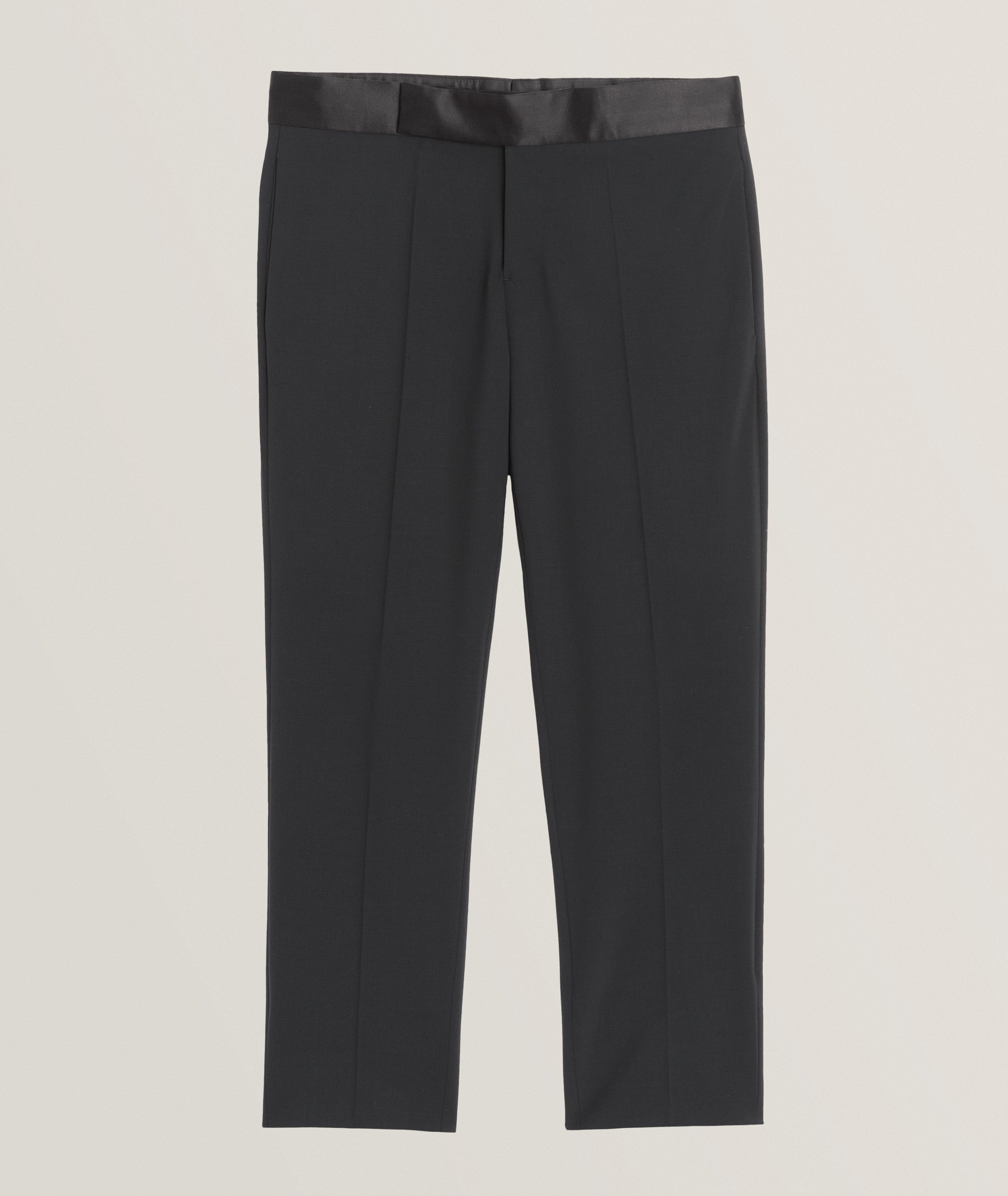 Stretch Wool Tuxedo Pants