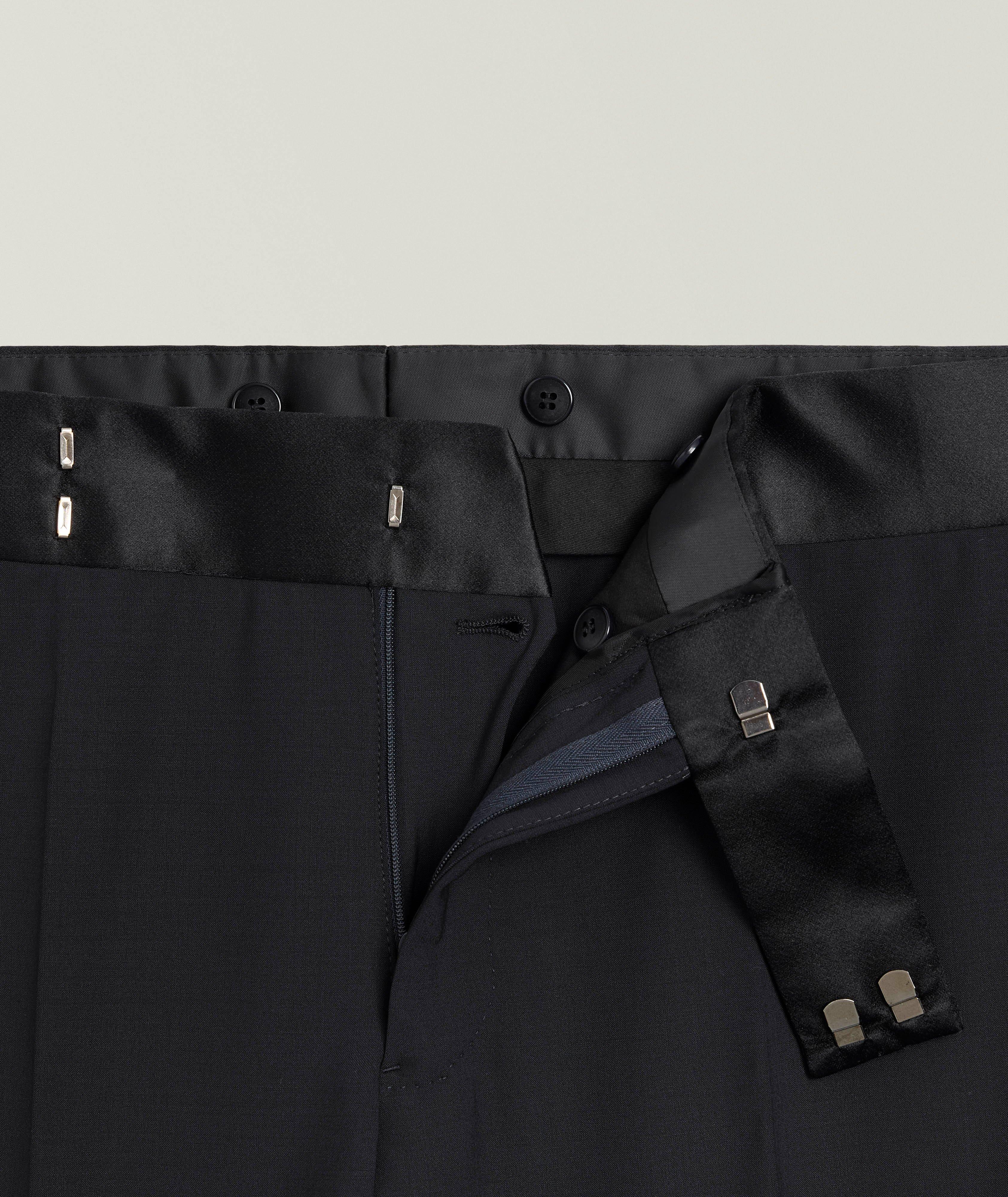 Pantalon de smoking en laine extensible image 1