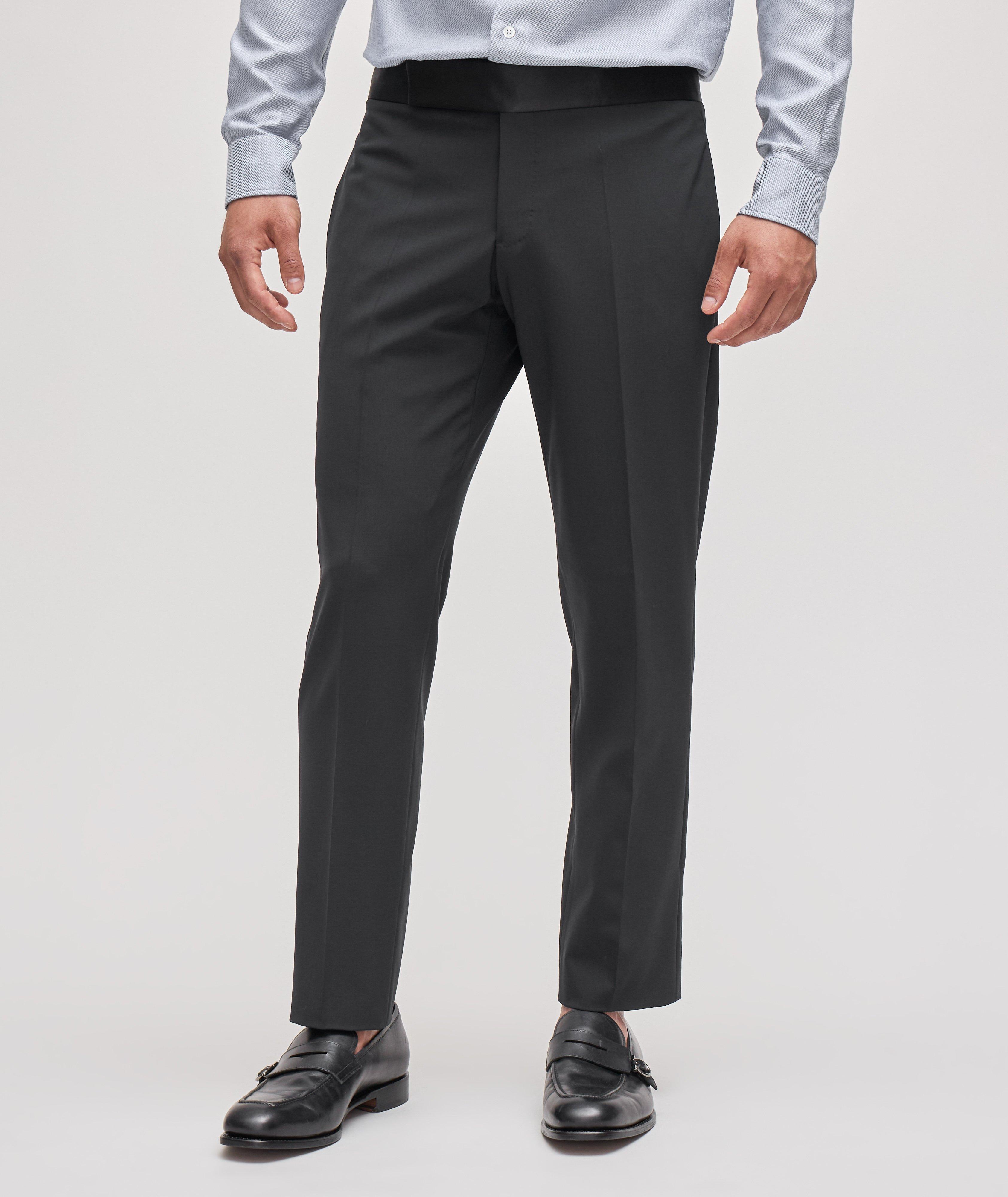 Stretch Wool Tuxedo Pants  image 1