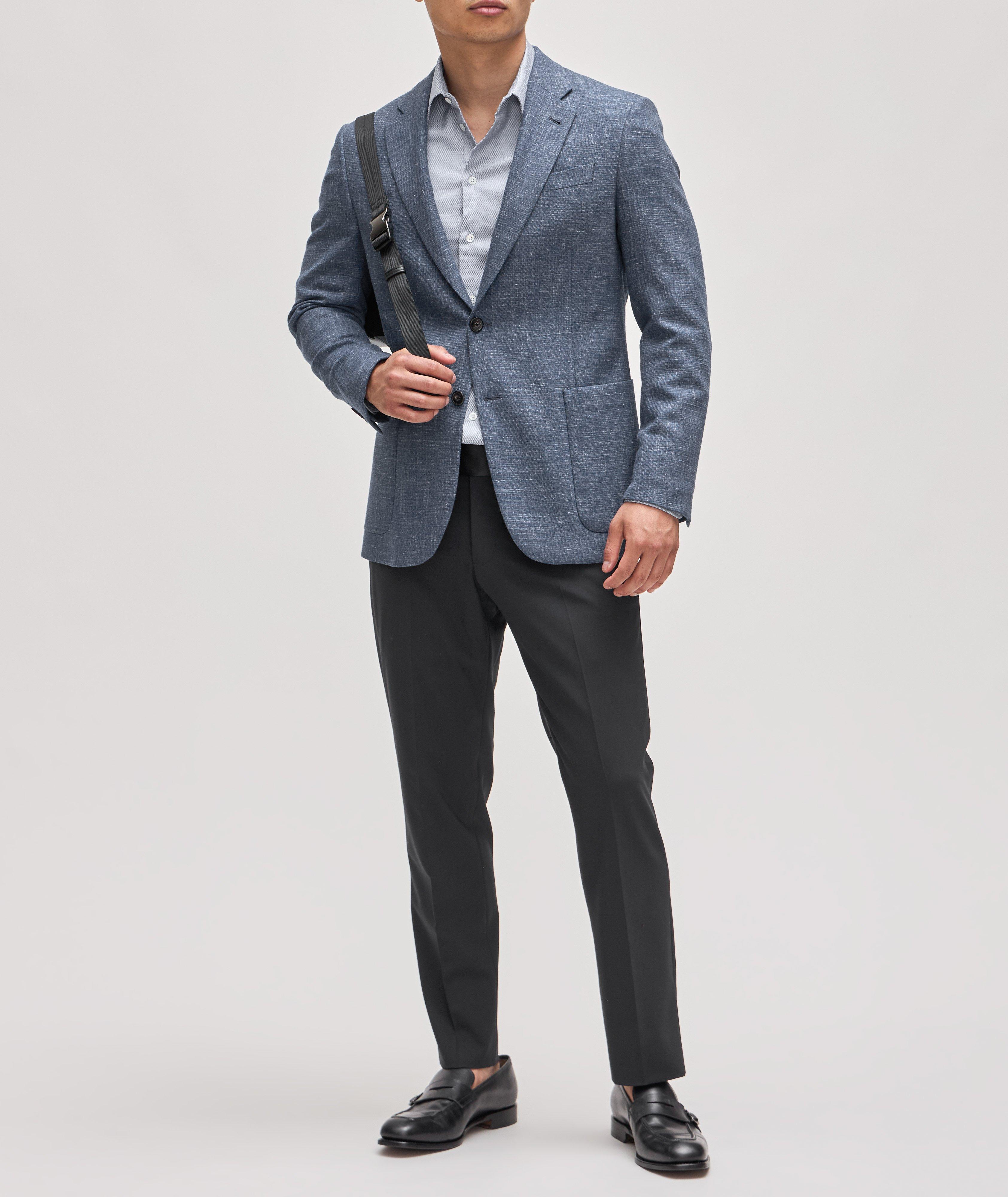 Stretch Wool Tuxedo Pants  image 3