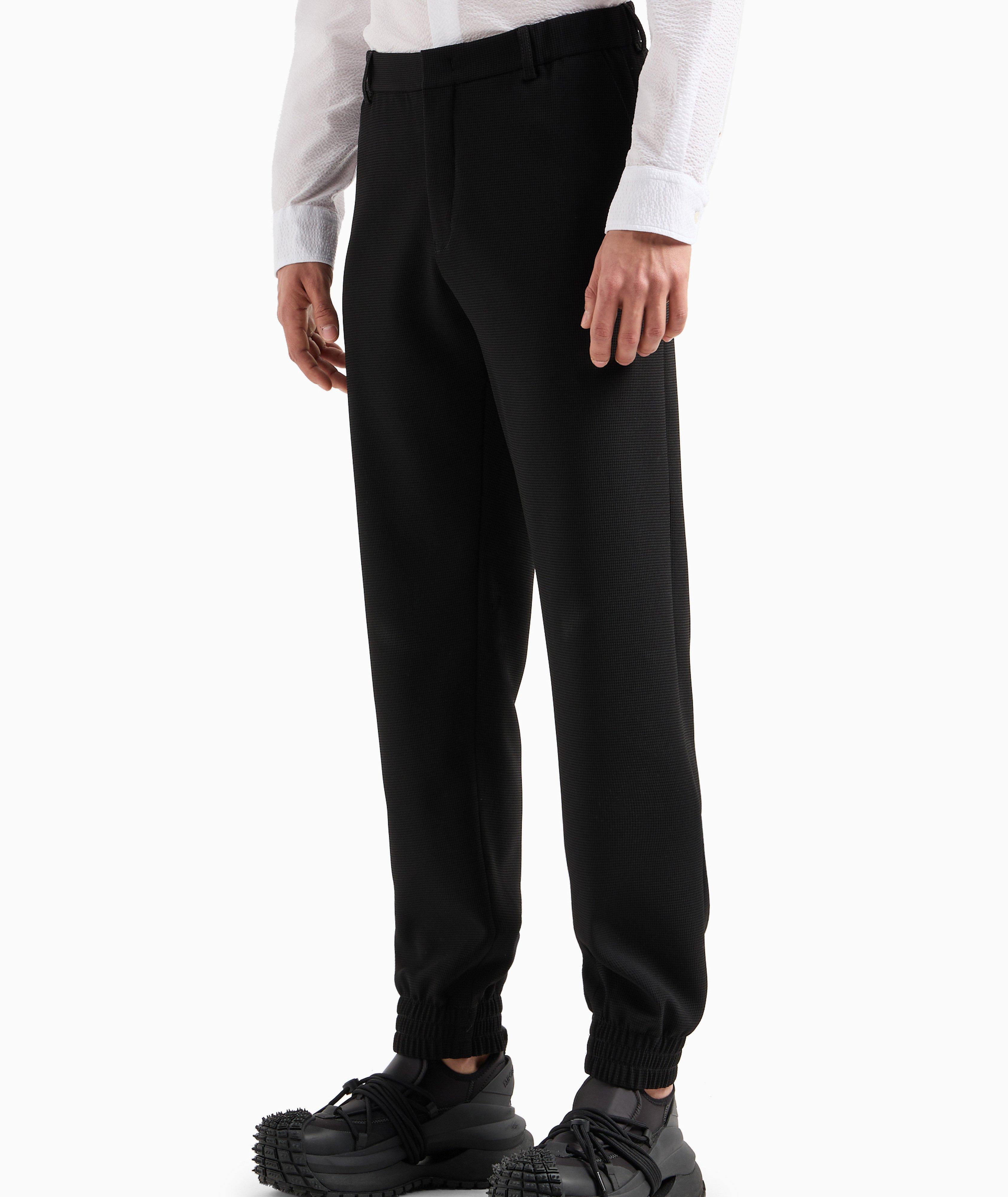 Micro Texture Crepe Jogger Dress Pants image 1