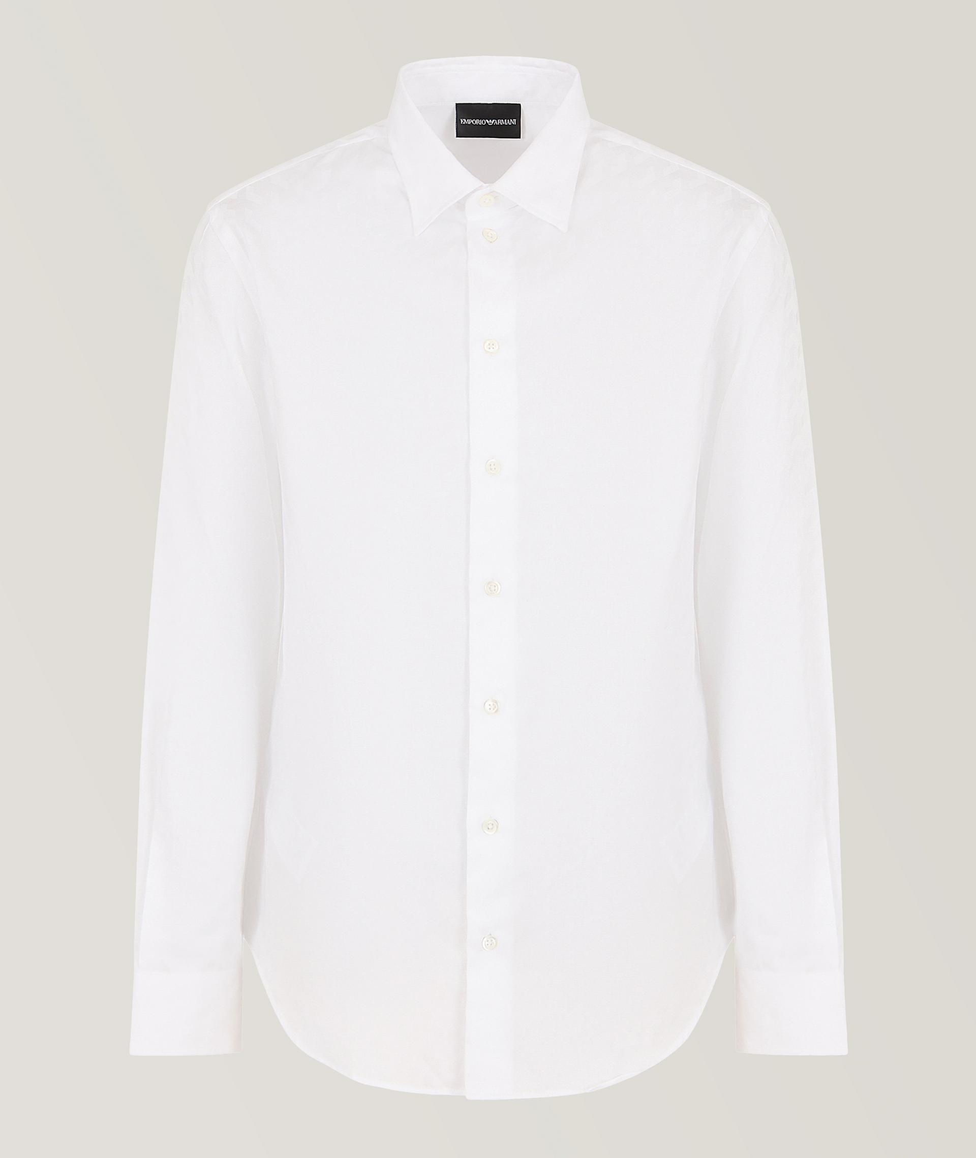 Geometric Jacquard Cotton Sport Shirt image 0