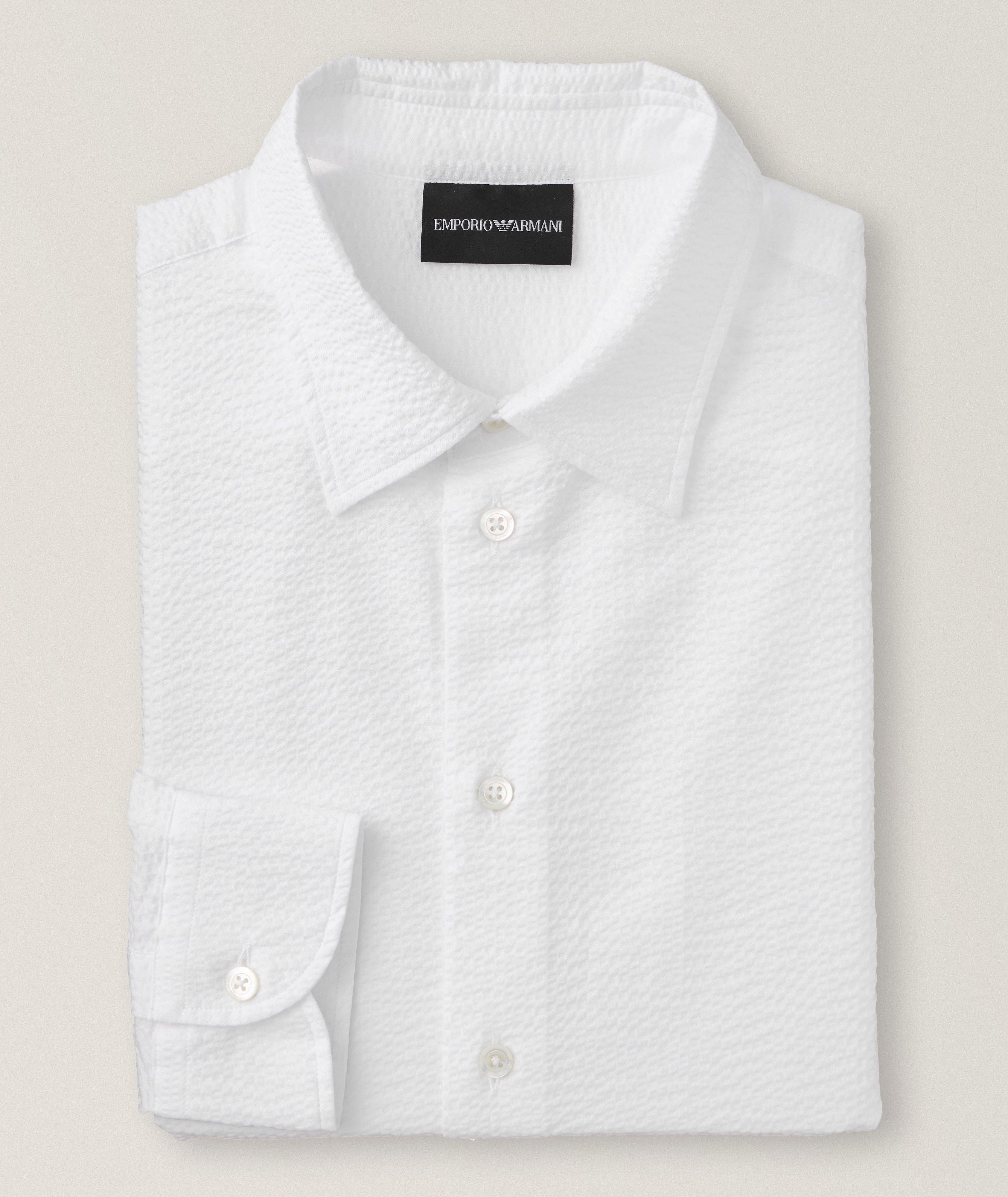Textured Cotton Sport Shirt