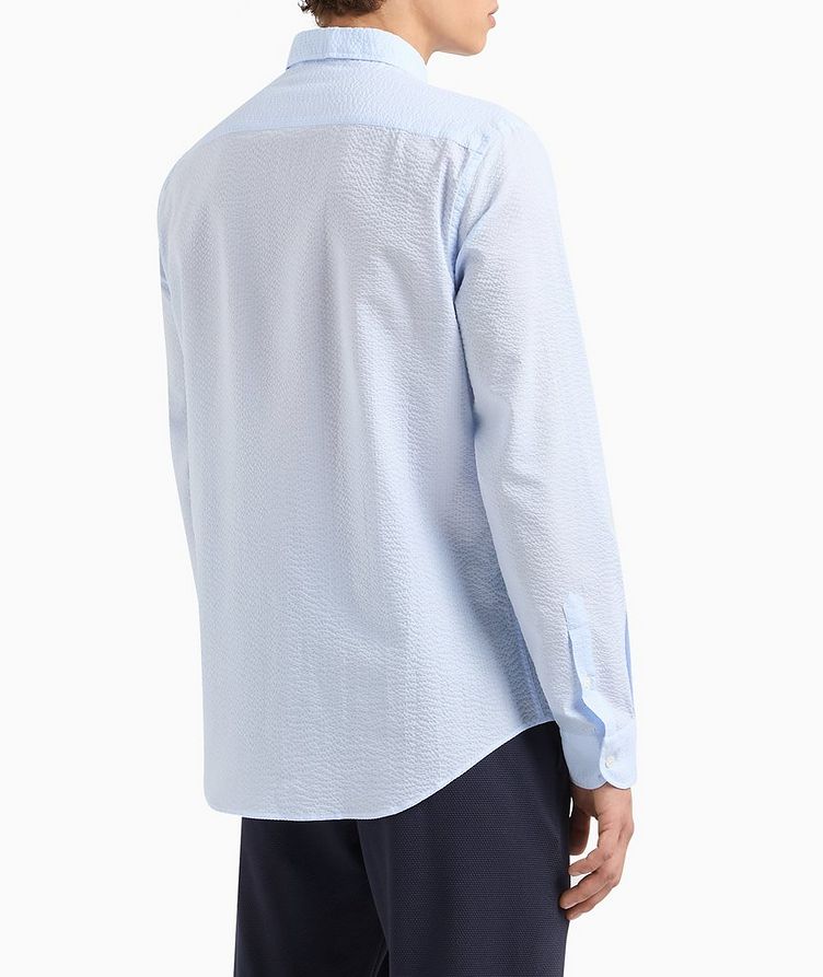 Asymmetrical Flocked Cotton Sport Shirt image 2