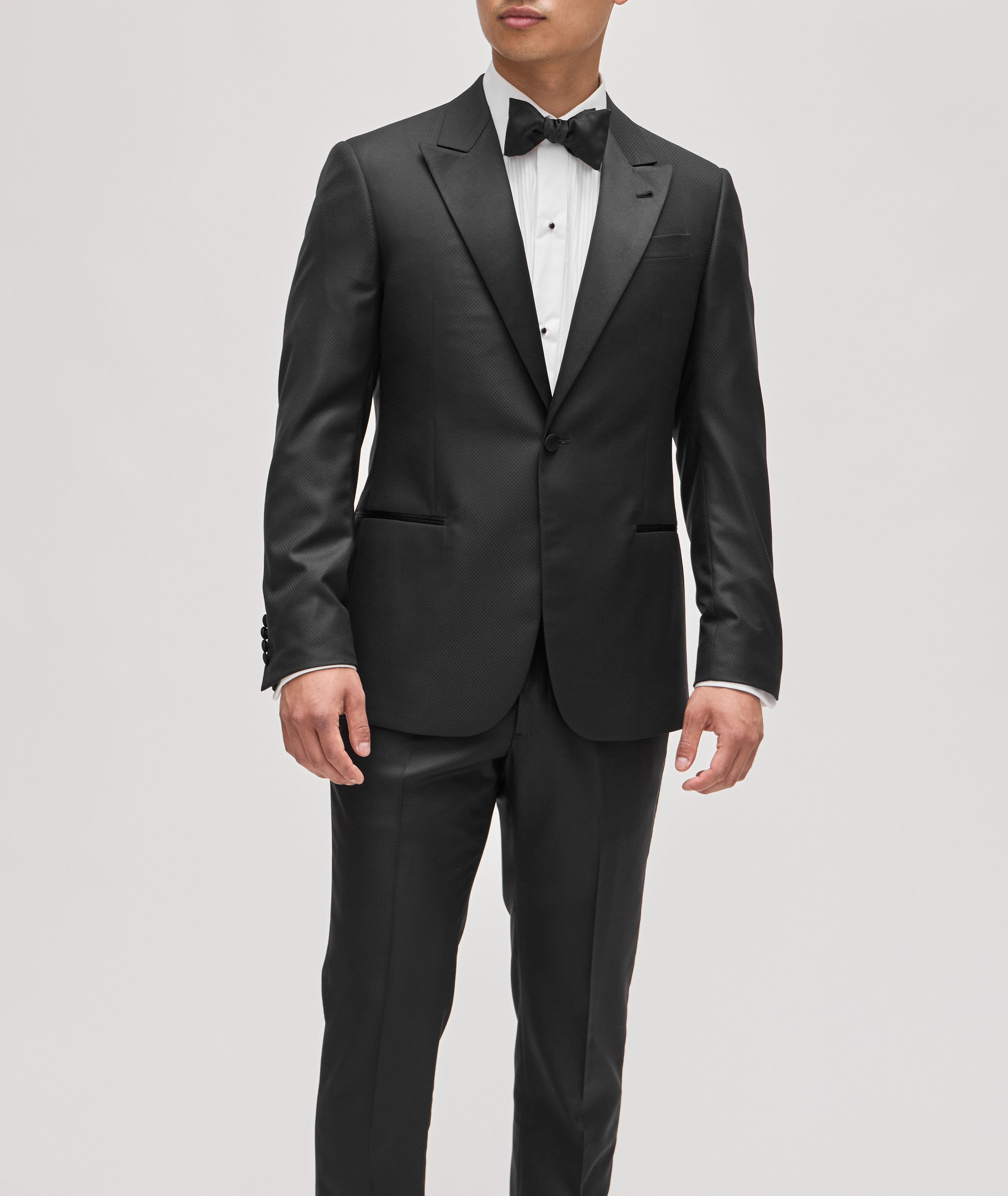 G-line Wool Silk Jacquard Tuxedo