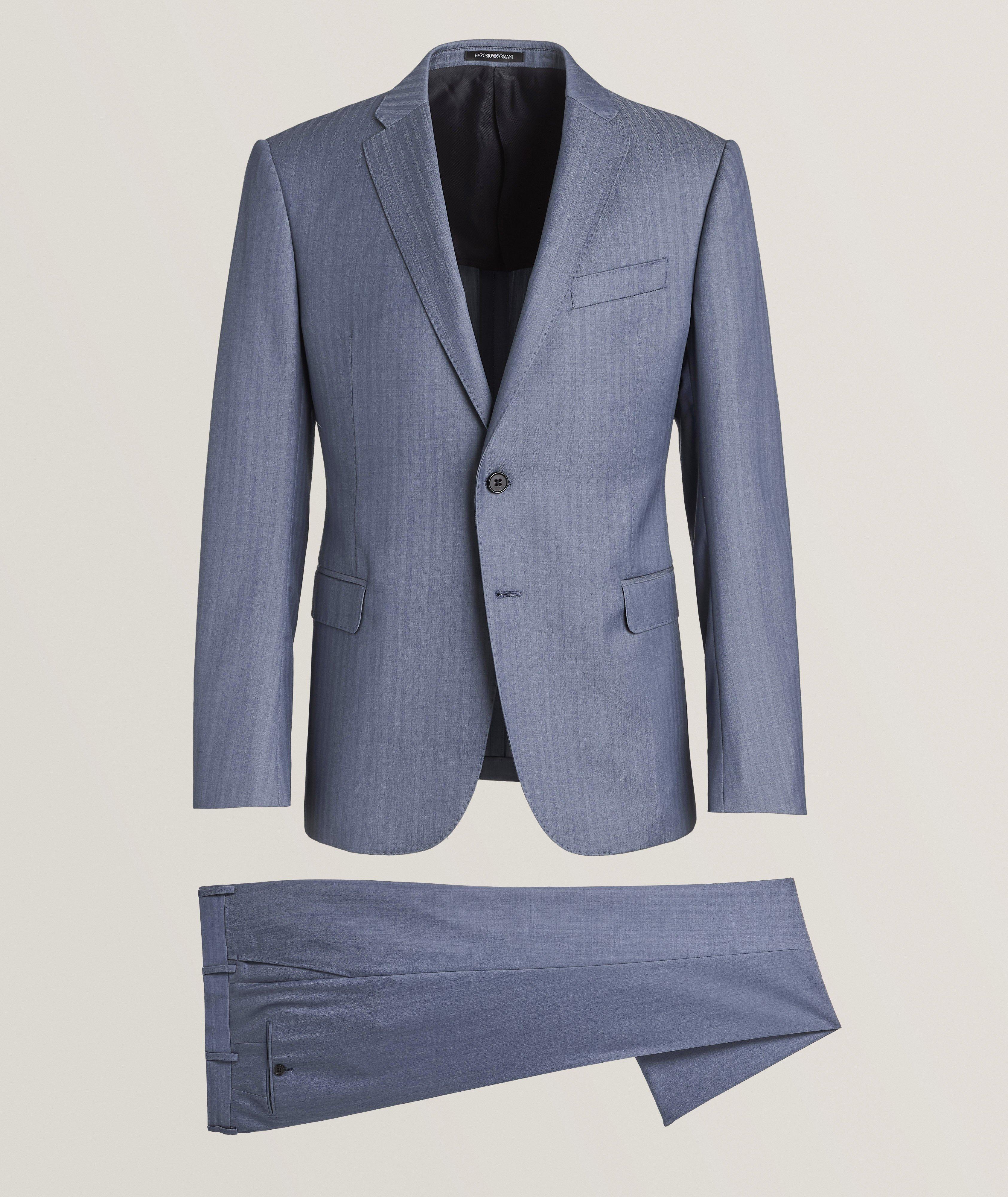 M Line Tonal Pinstripe Suit