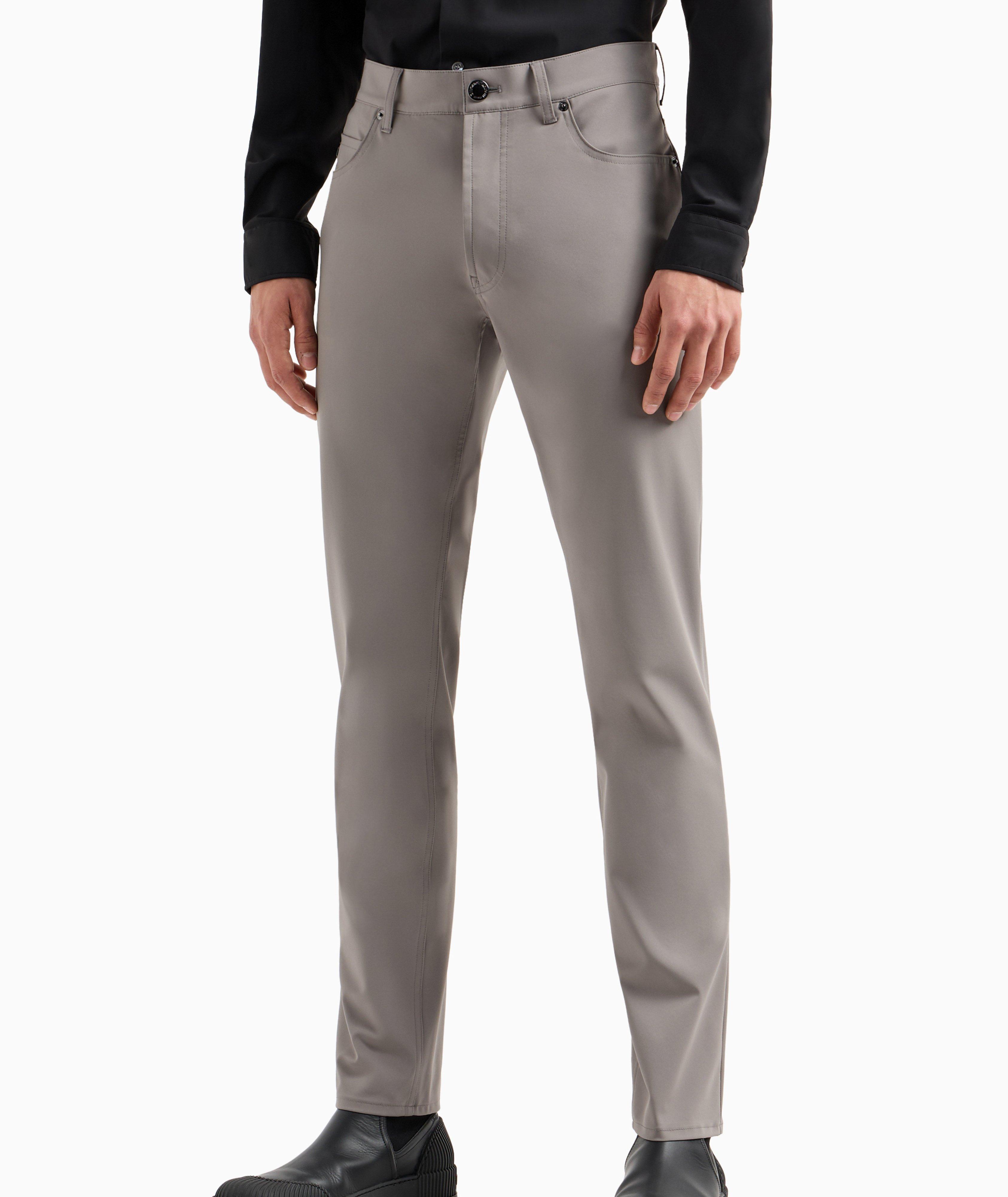 Five-Pocket Style Stretch-Cotton Pants image 1