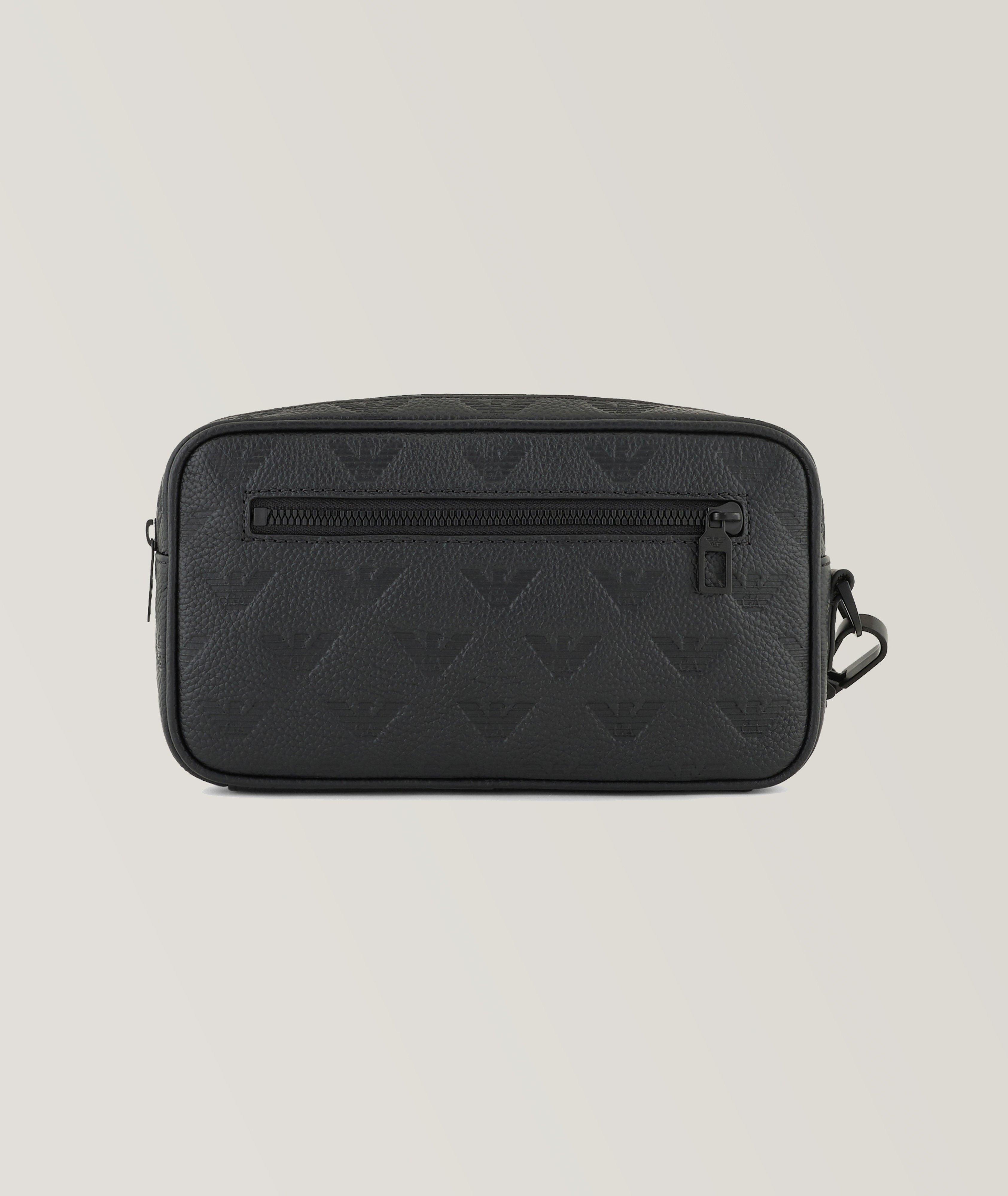 Tonal Embossed Eagle Toiletry Bag