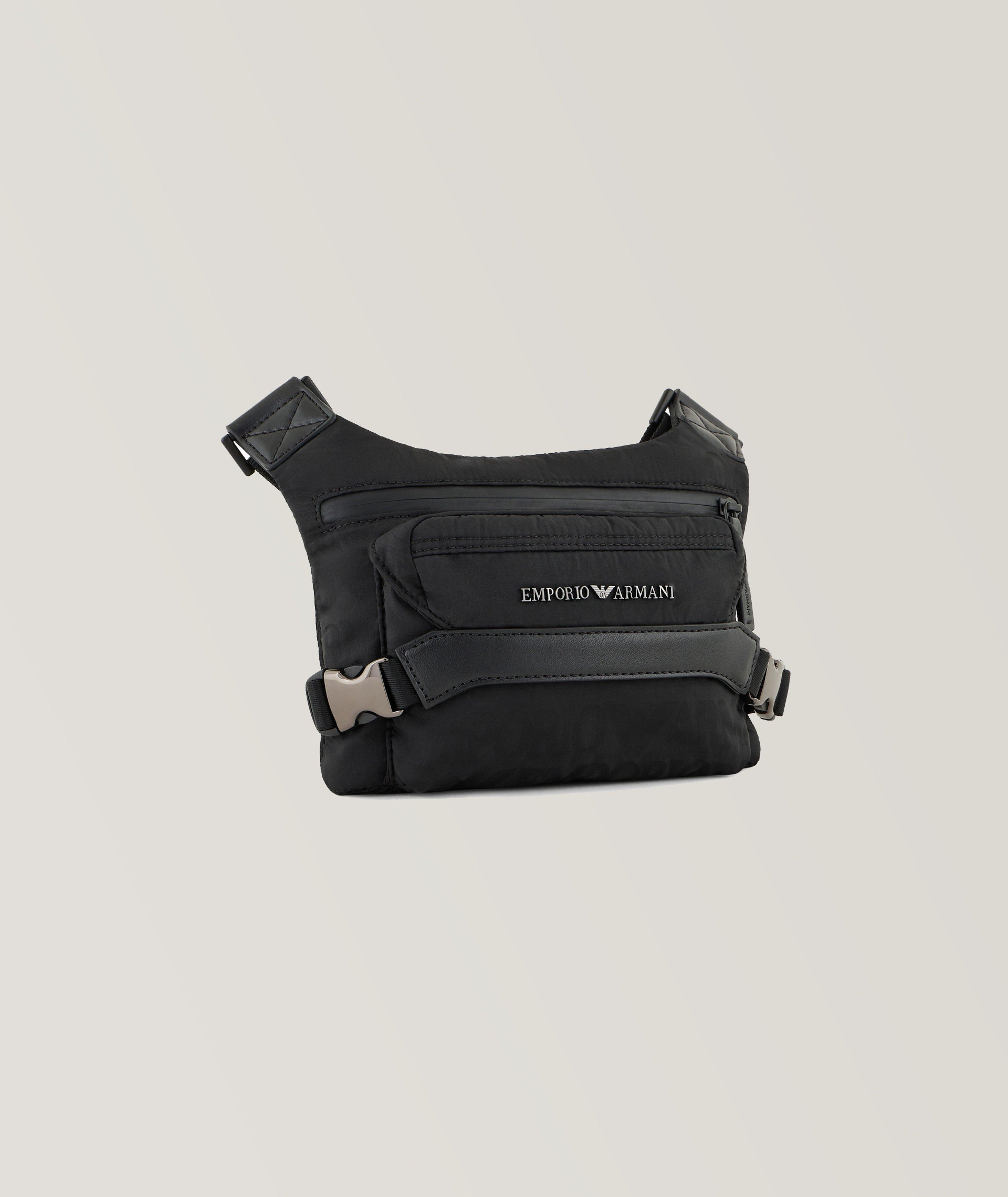 Jacquard Nylon Crossbody Bag