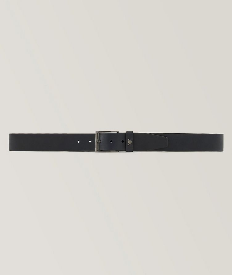 Engarved Logo Leather Pin-Buckle Belt image 1