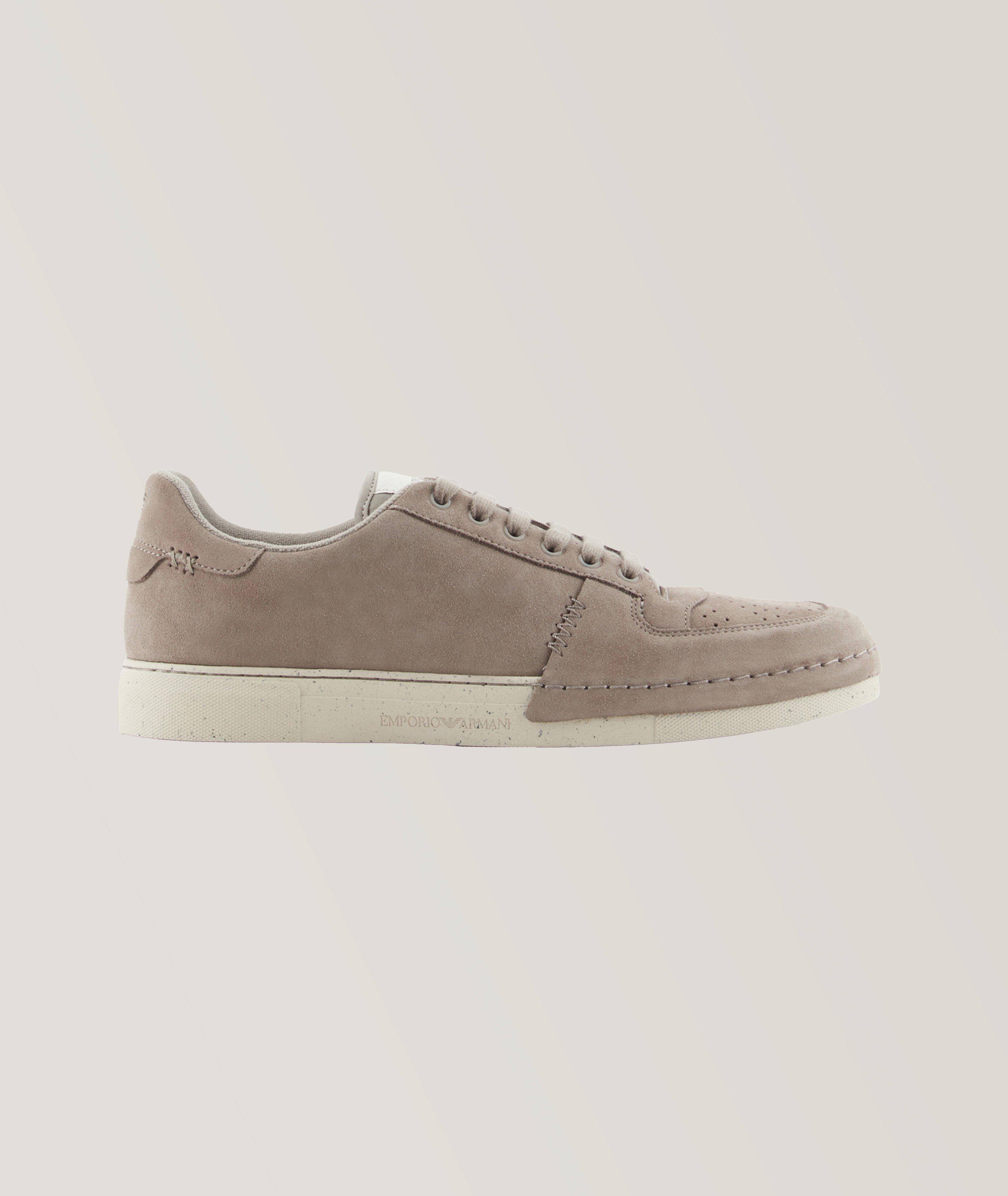 Suede Micro Perforated Sneakers image 0