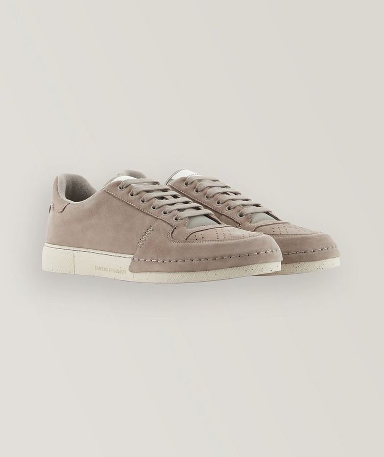 Suede Micro Perforated Sneakers image 1