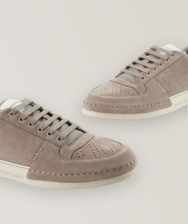 Suede Micro Perforated Sneakers image 5
