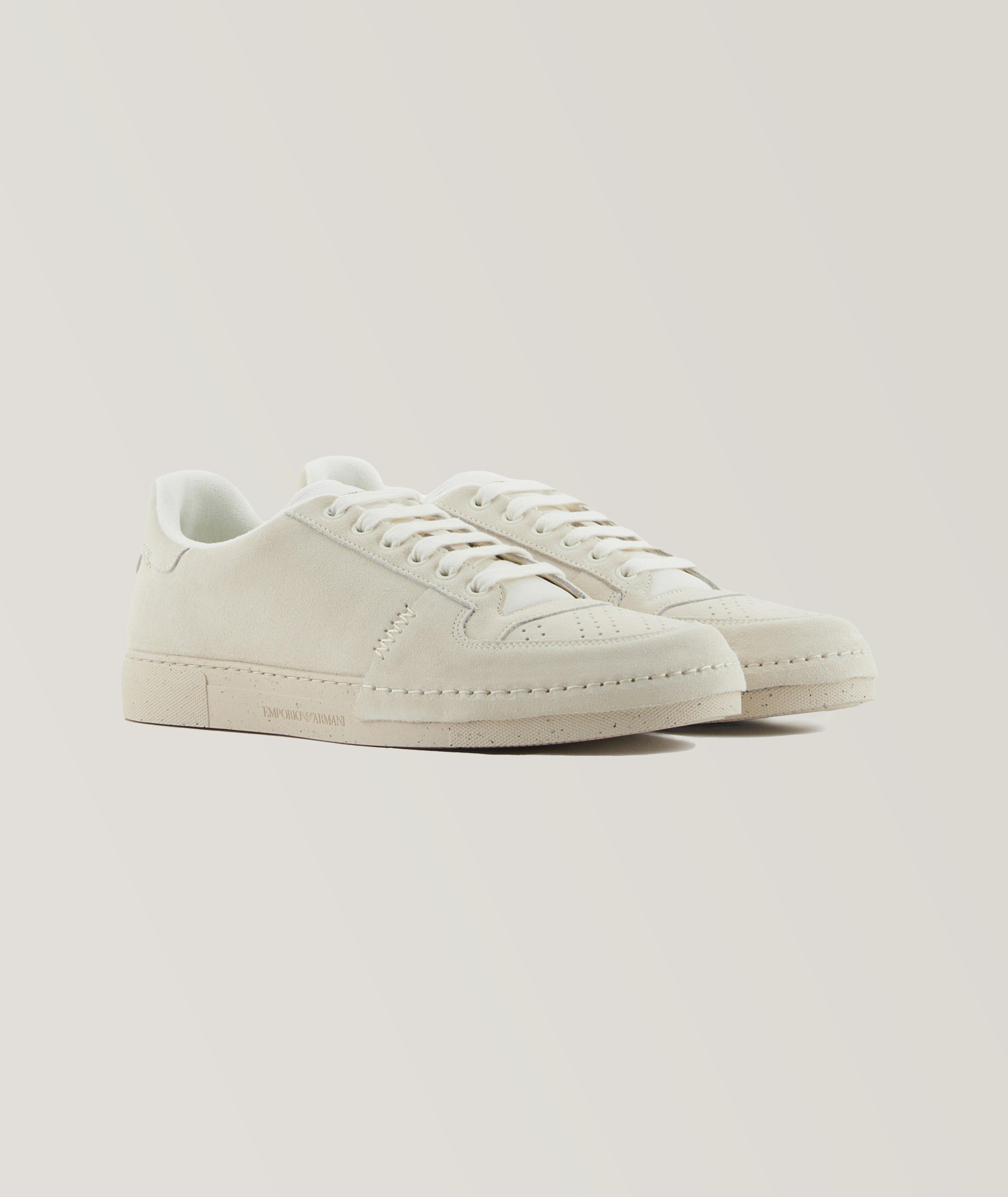 Suede Micro Perforated Sneakers image 1