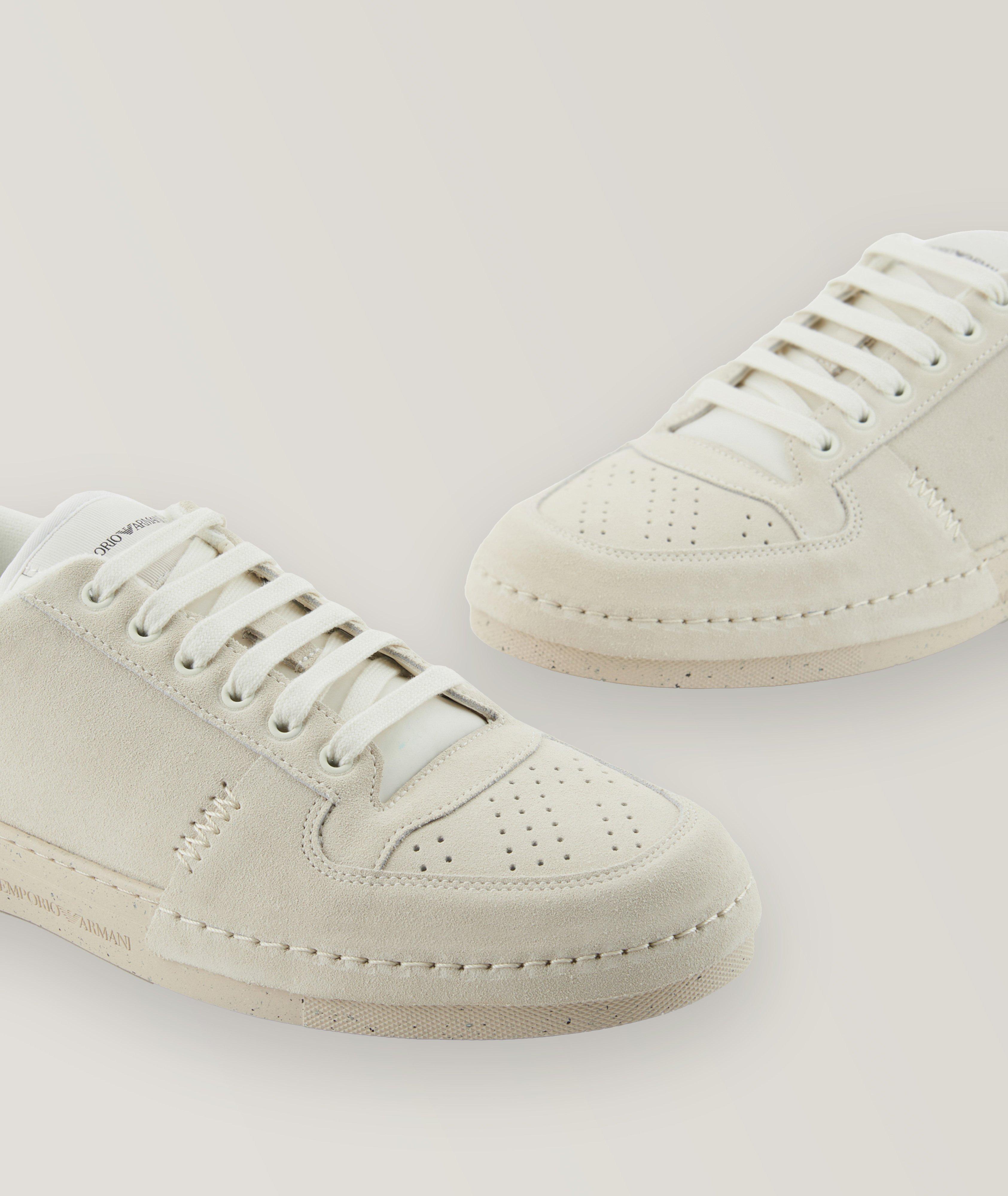 Suede Micro Perforated Sneakers image 4