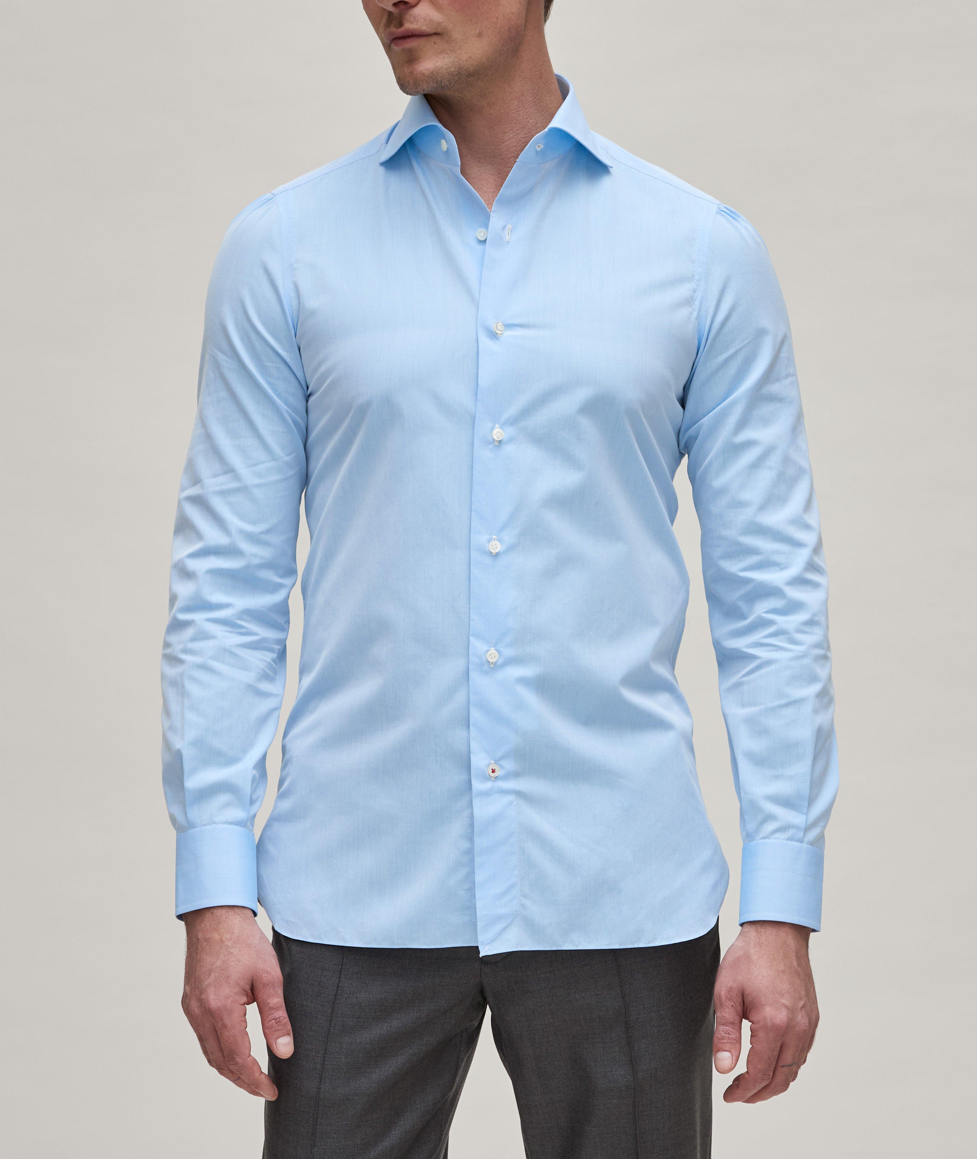 Slim Fit Solid Dress Shirt