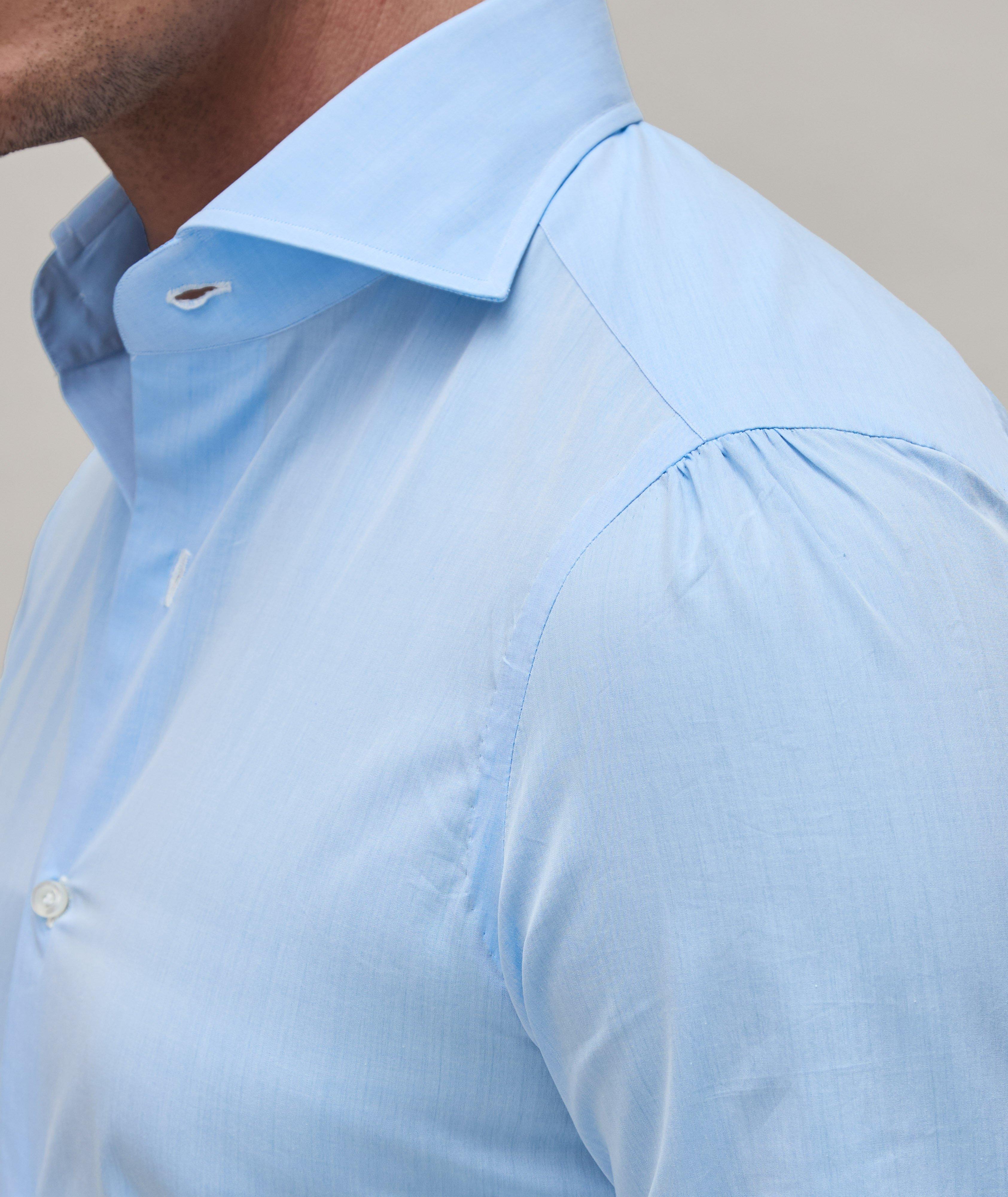 Slim Fit Solid Dress Shirt