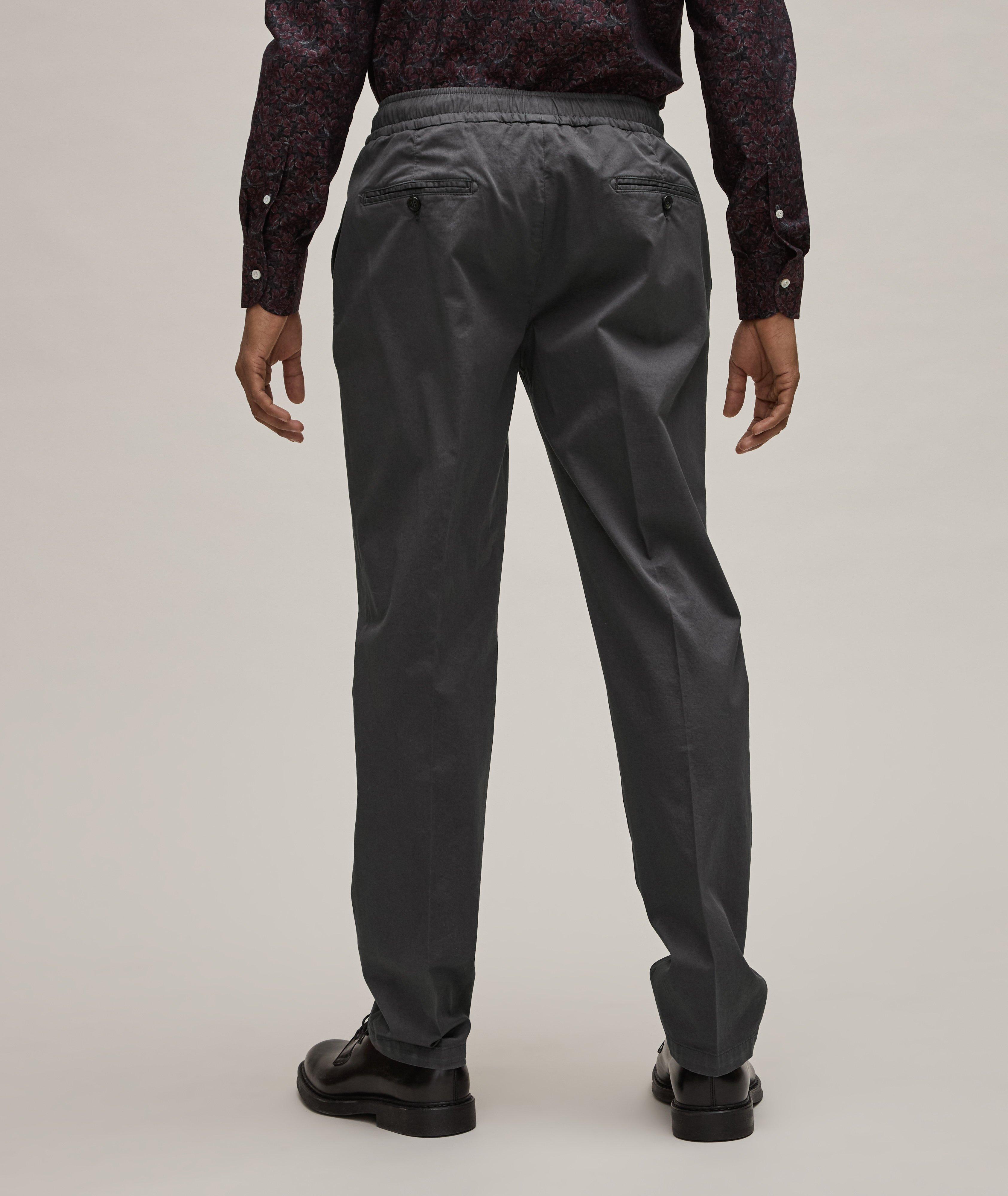 Pantalon en coton extensible à cordon image 2