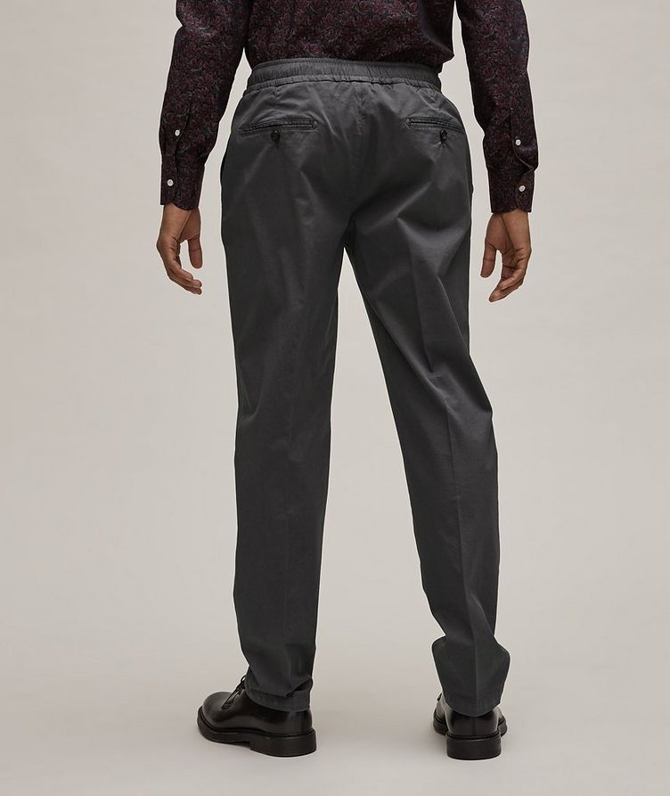 Stretch-Cotton Drawstring Trousers image 2