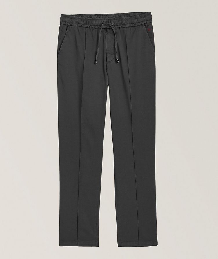 Stretch-Cotton Drawstring Trousers image 0
