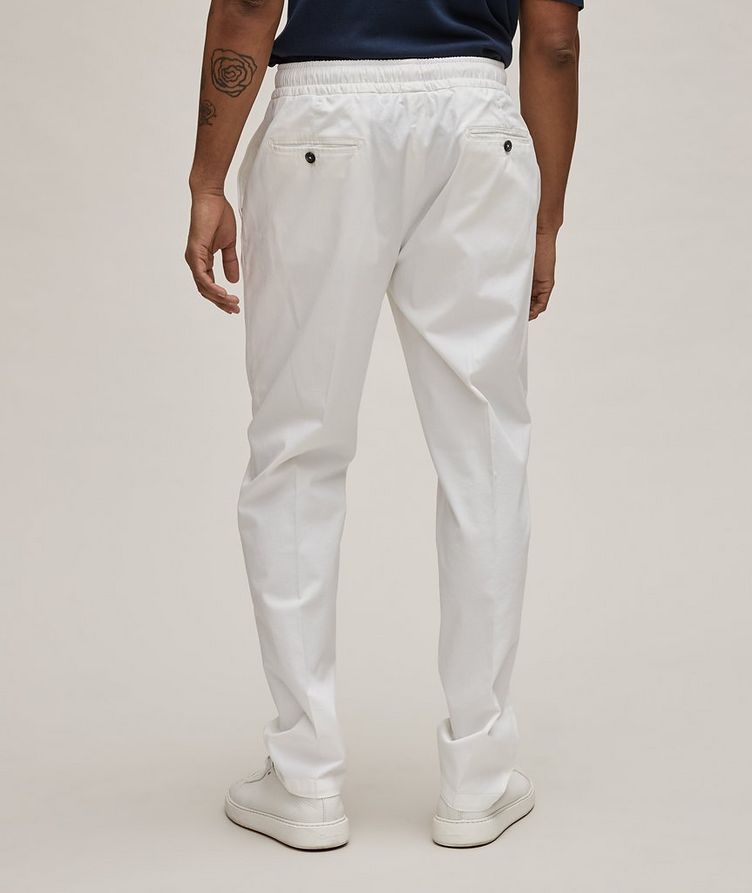 Stretch-Cotton Drawstring Trousers image 2