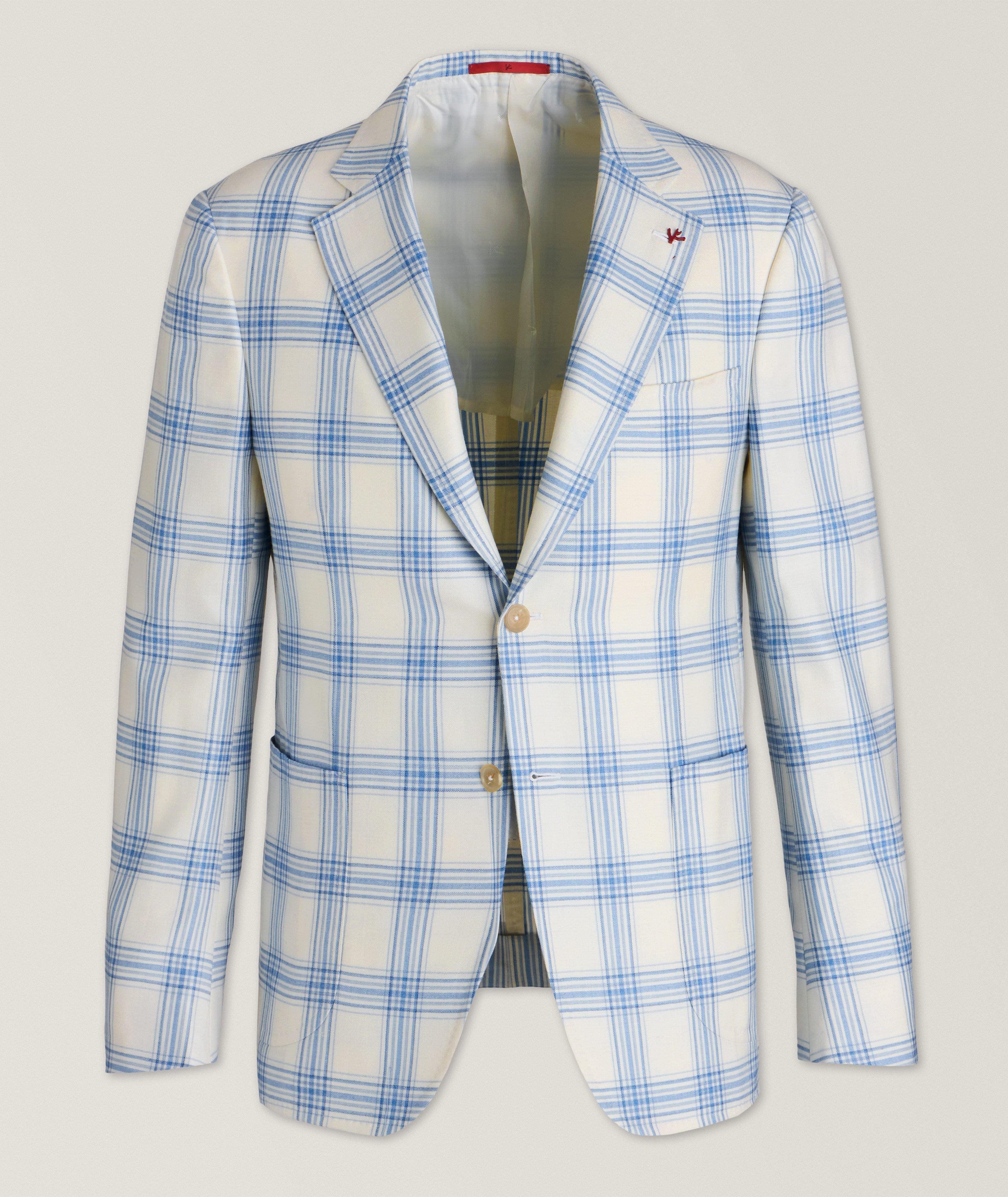 Capri Plaid Wool, Cashmere & Silk Sport Jacket image 0