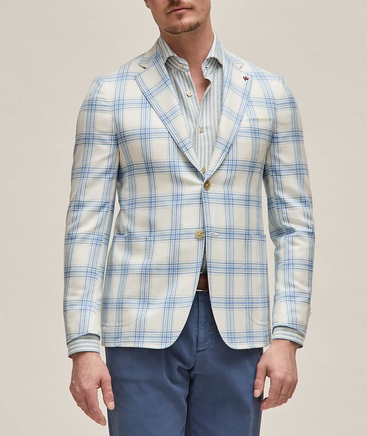 Capri Plaid Wool, Cashmere & Silk Sport Jacket image 1