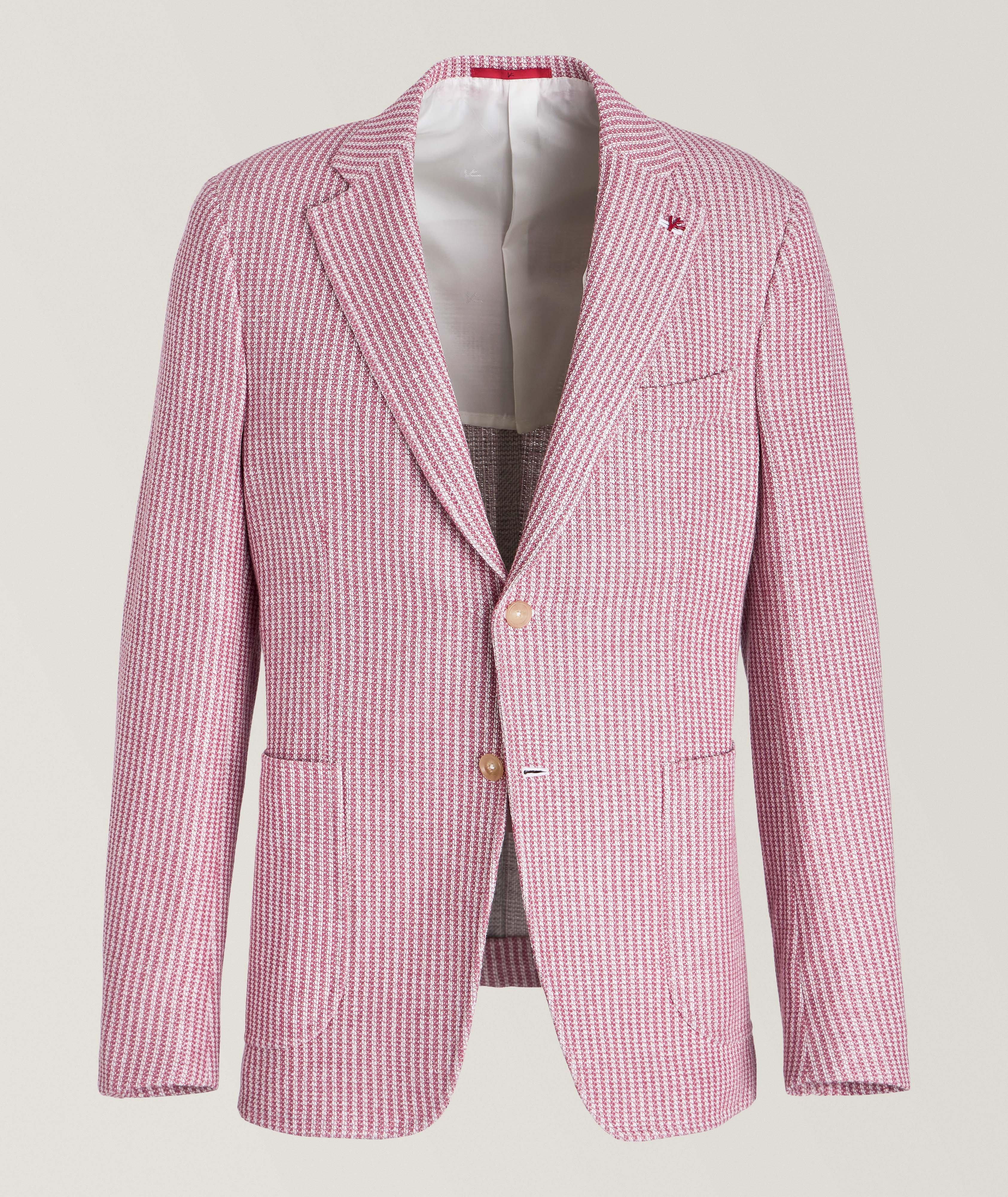 Capri Houndstooth Cotton-Blend Sport Jacket