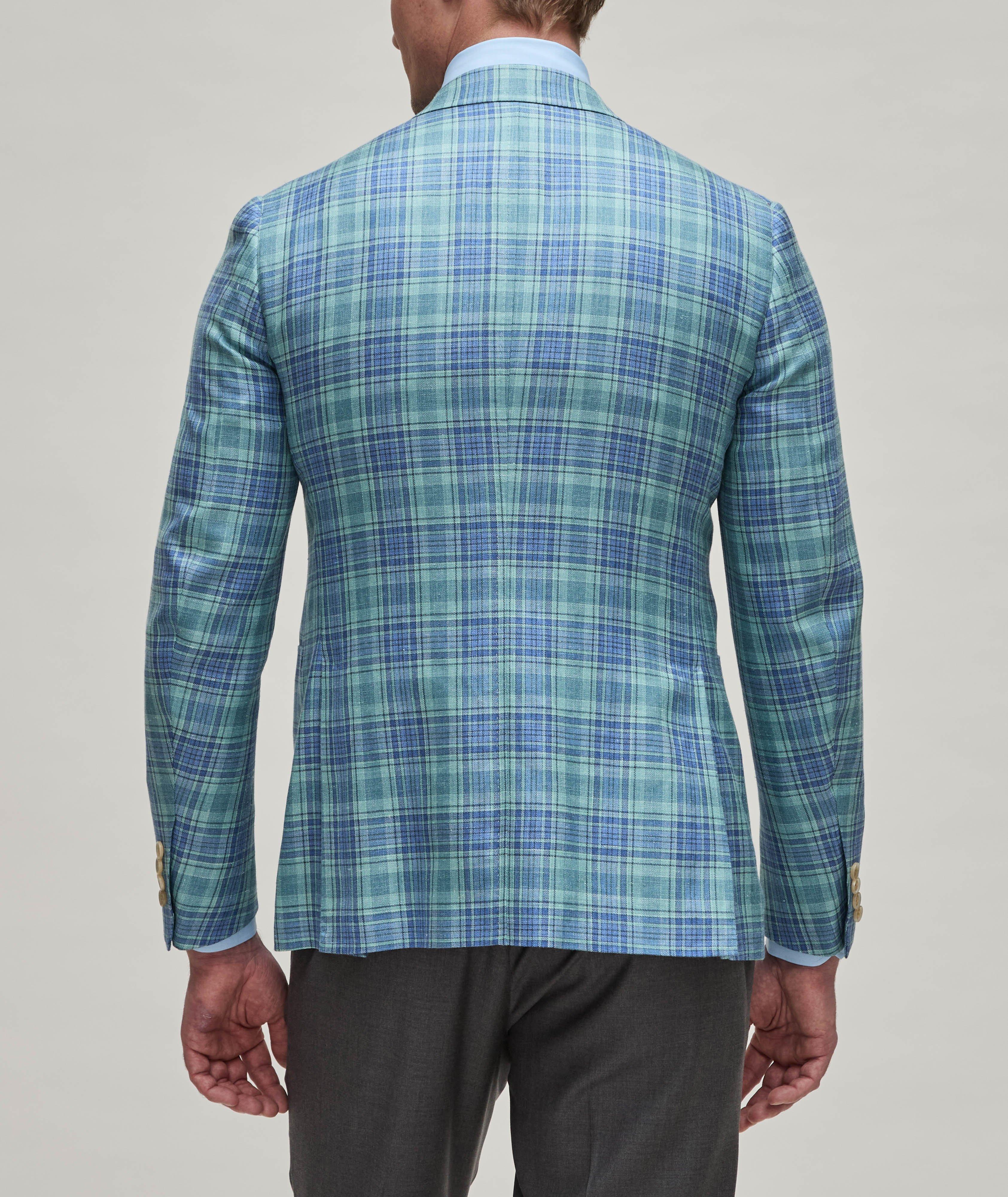 Capri Plaid Wool, Silk & Linen Sport Jacket image 2