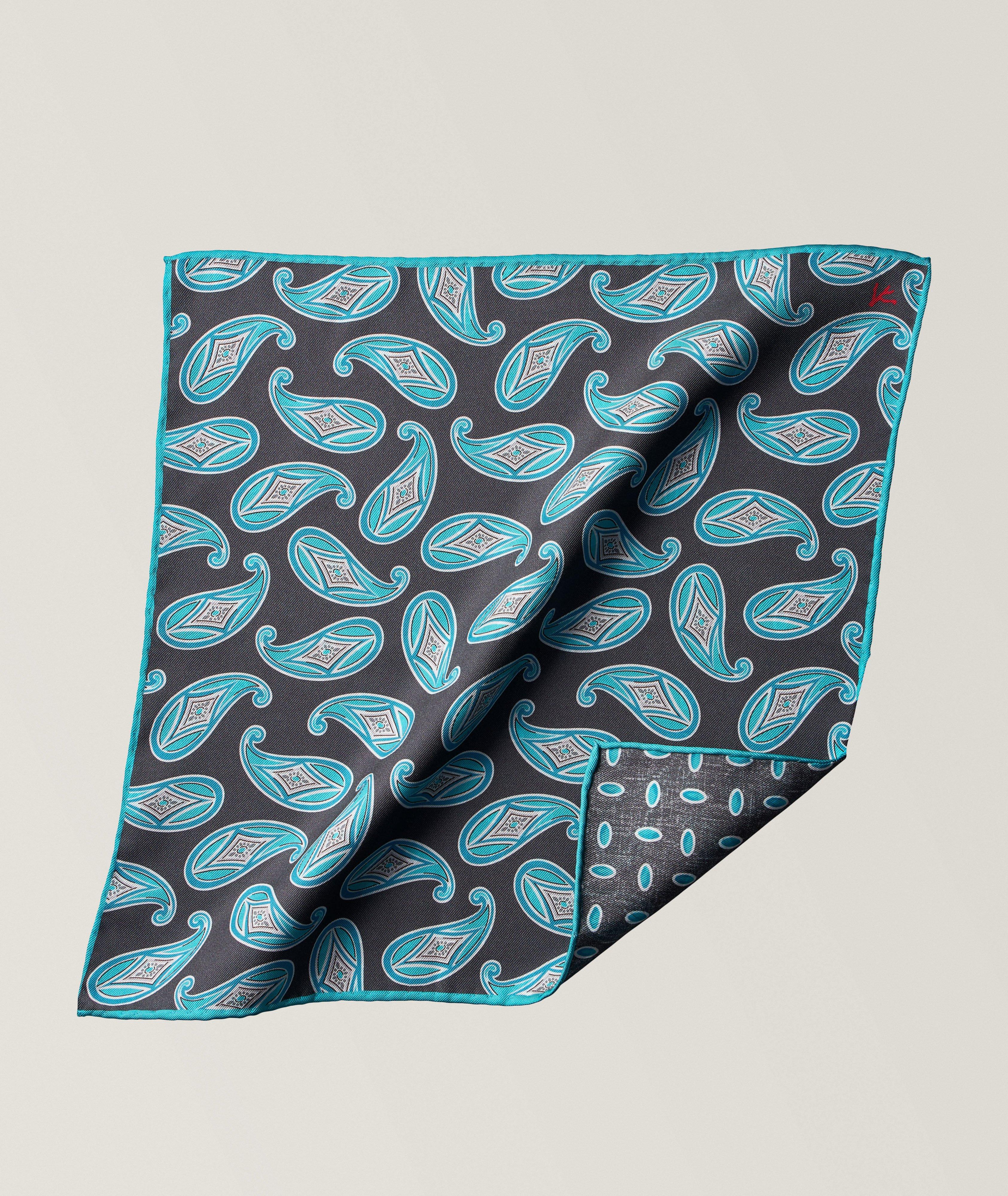 Paisley Silk Pocket Square image 0