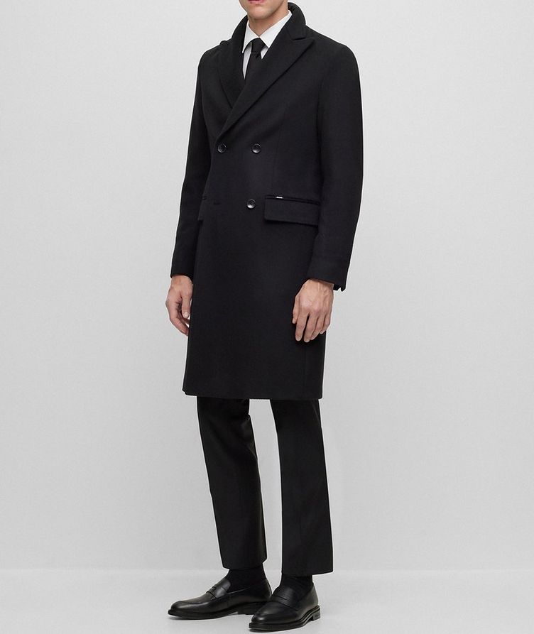 Double-Breasted Wool-Cashmere Overcoat image 1