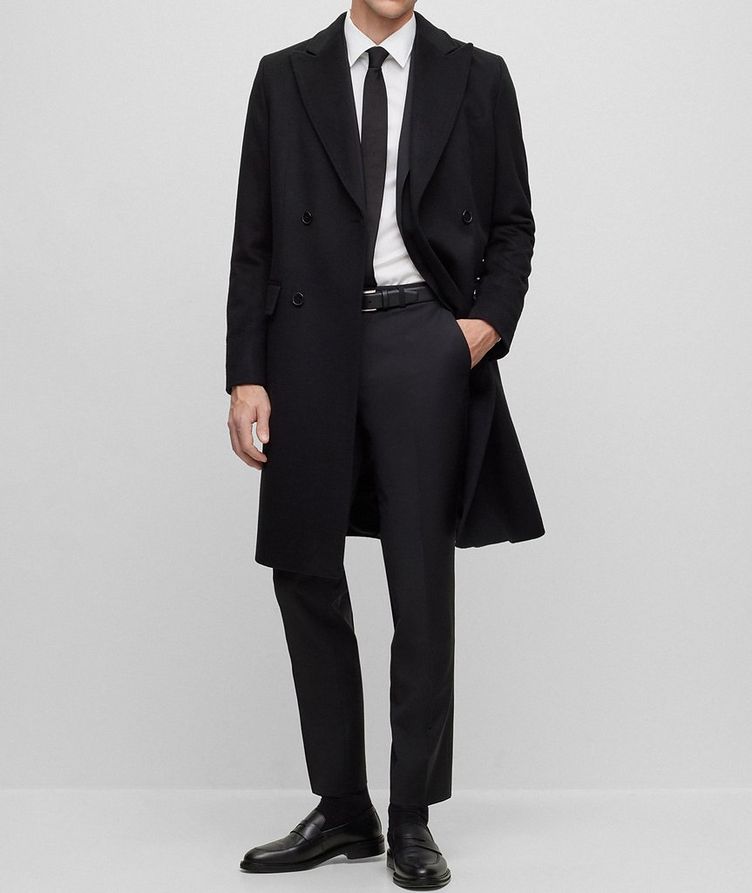 Double-Breasted Wool-Cashmere Overcoat image 5