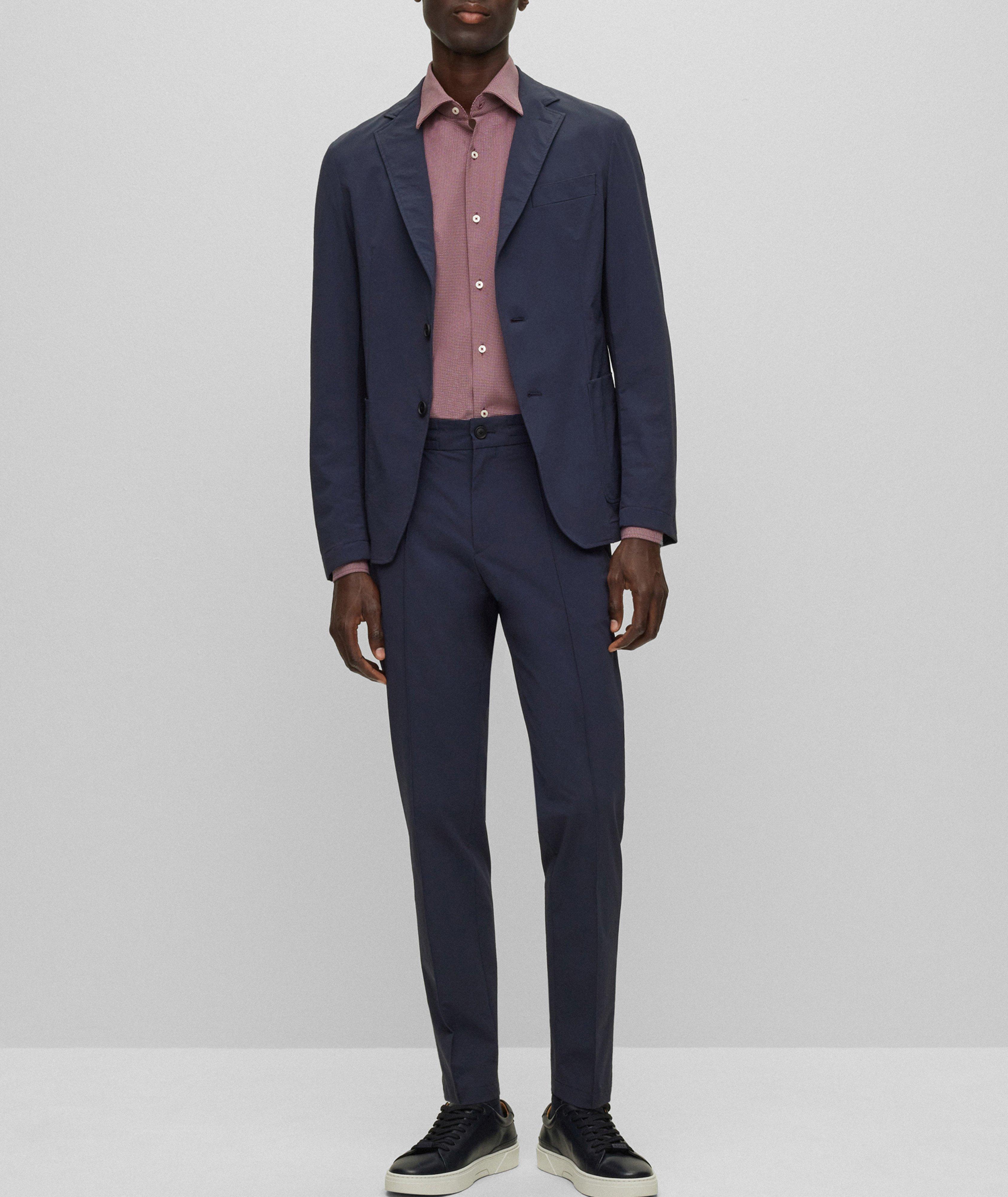Kent Structured Stretch-Fabric Dress Shirt image 4