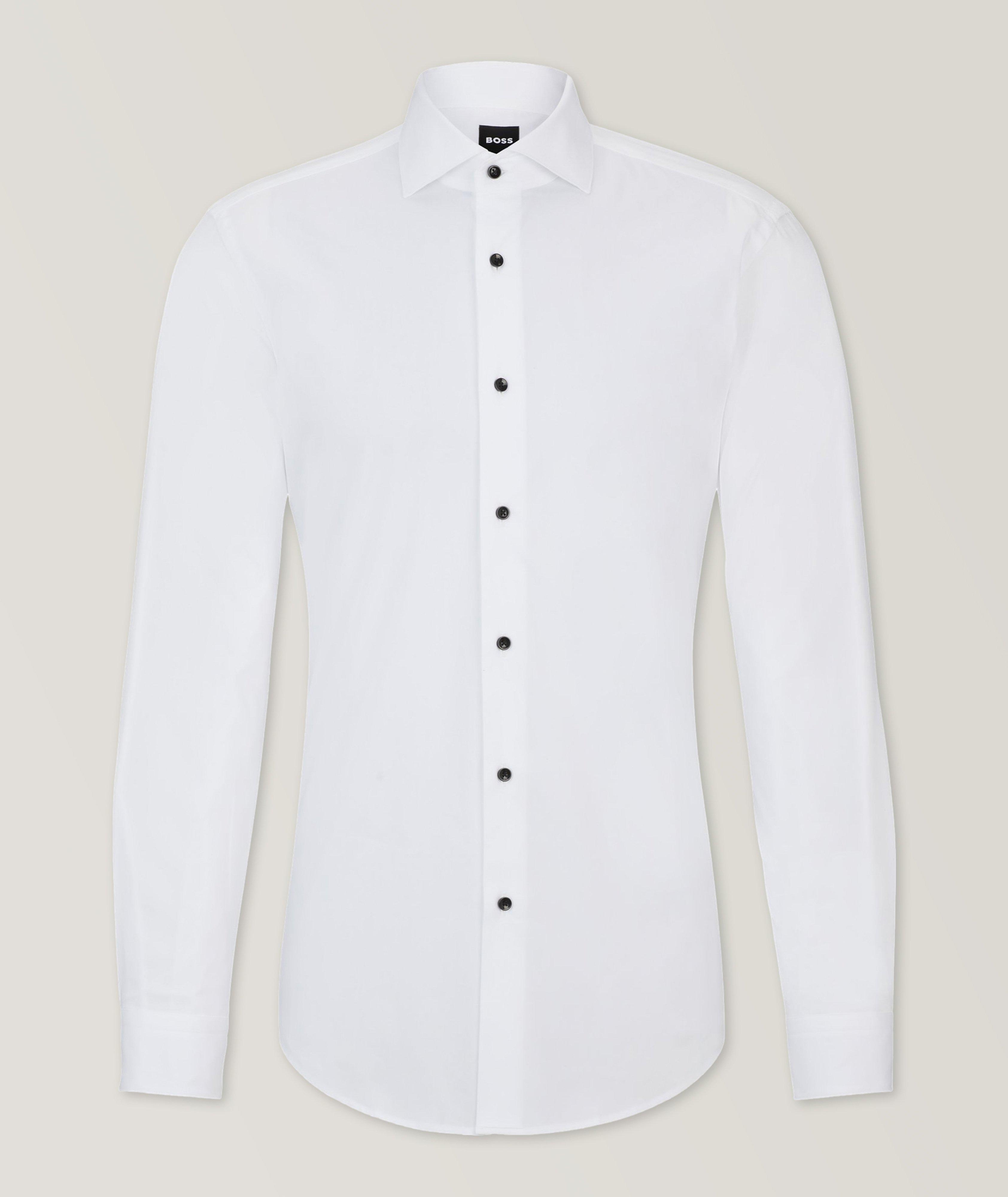 Hank Easy Iron Stretch-Cotton Dress Shirt