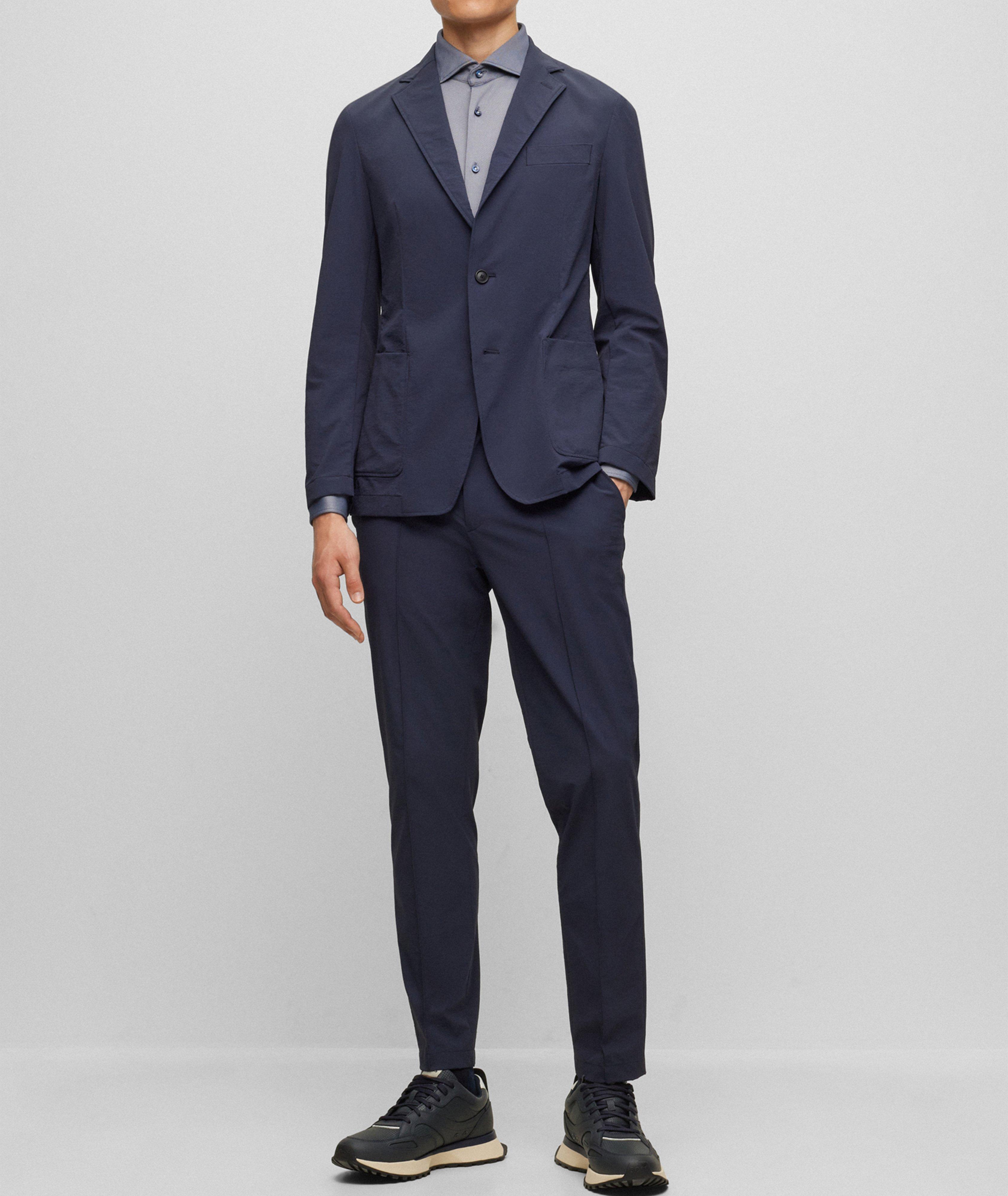 Slim-Fit Stretch-Fabric Dress Shirt image 5