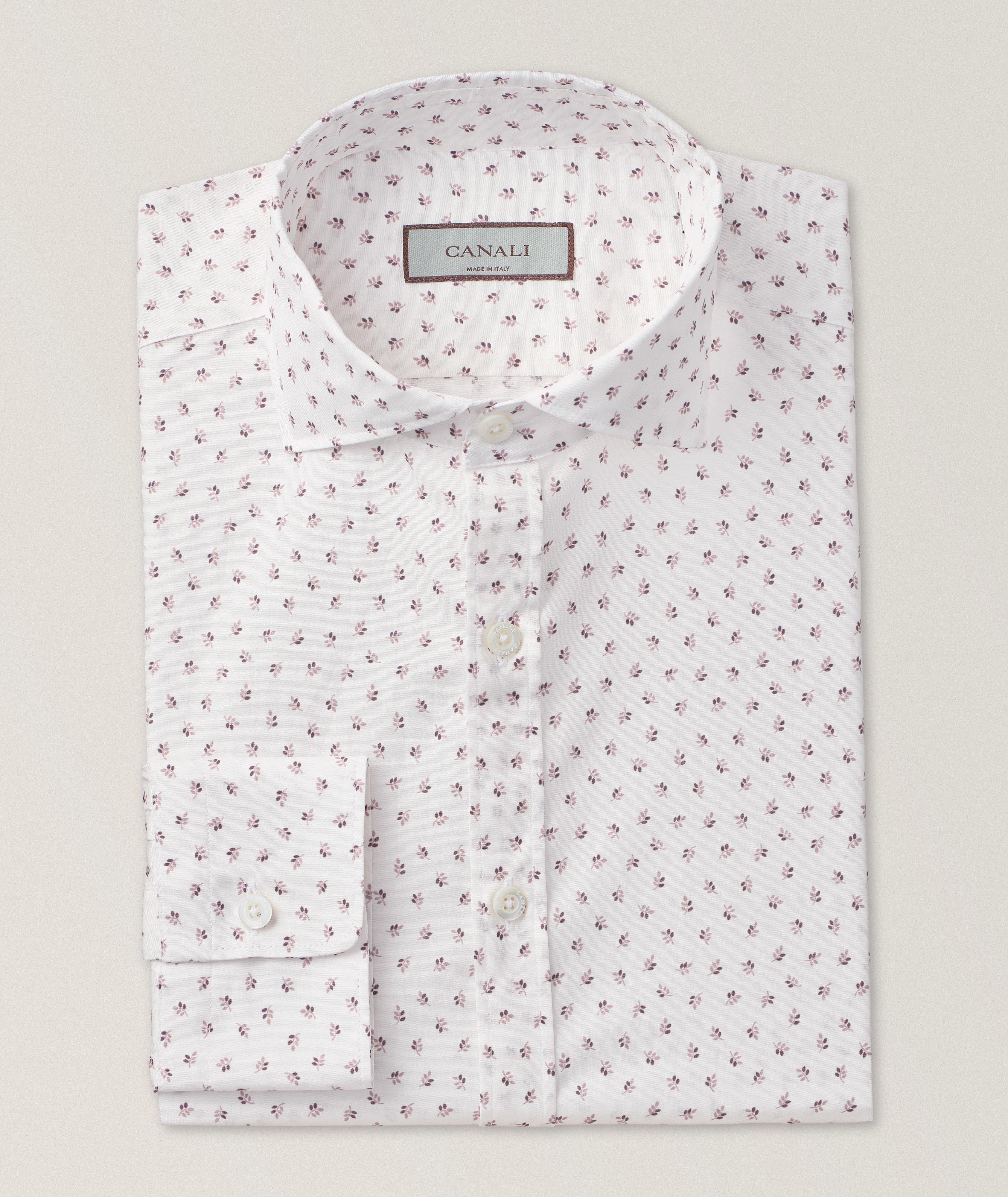 Chemise décontractée en coton à motif floral image 0