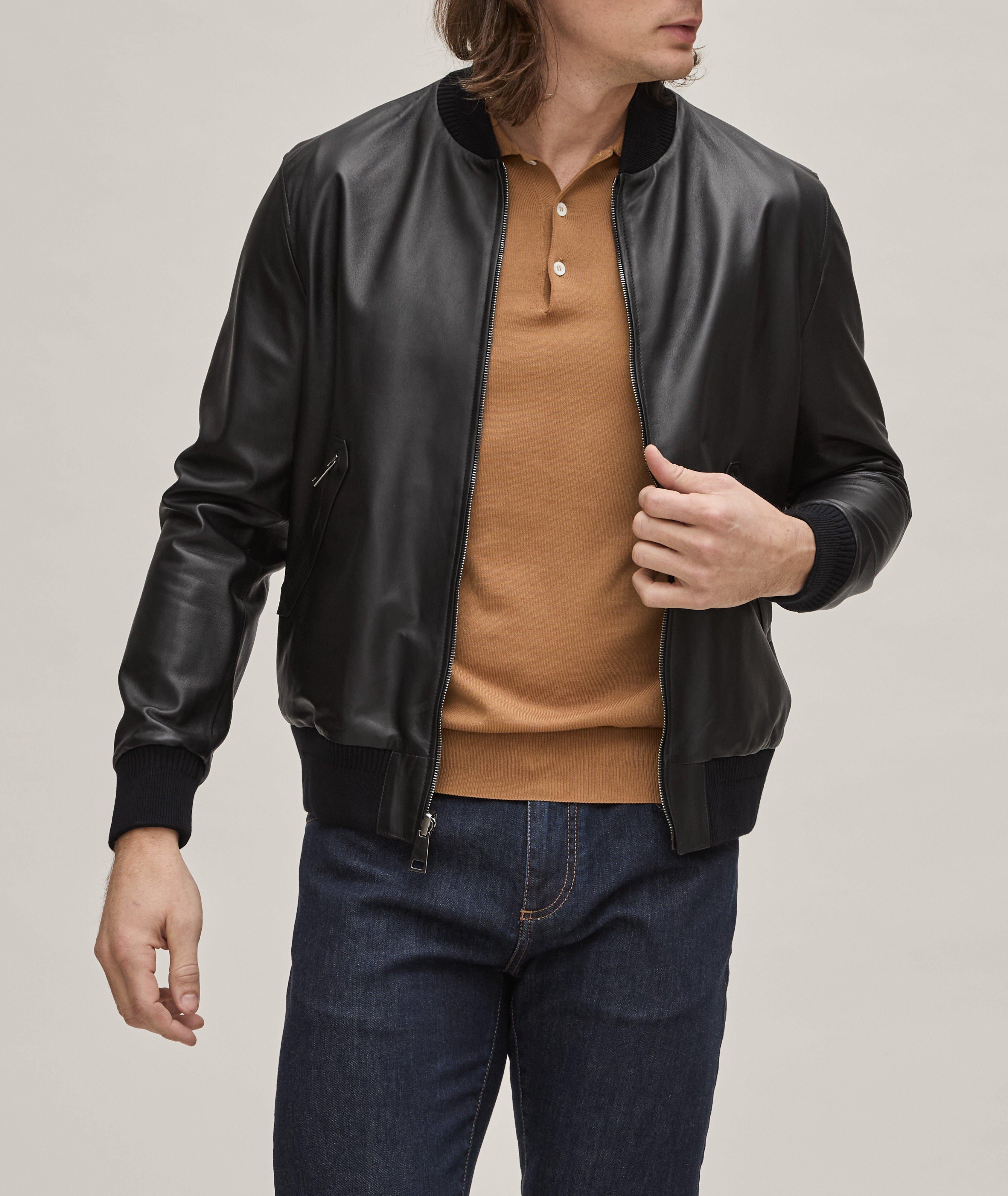 Reversible Leather Bomber