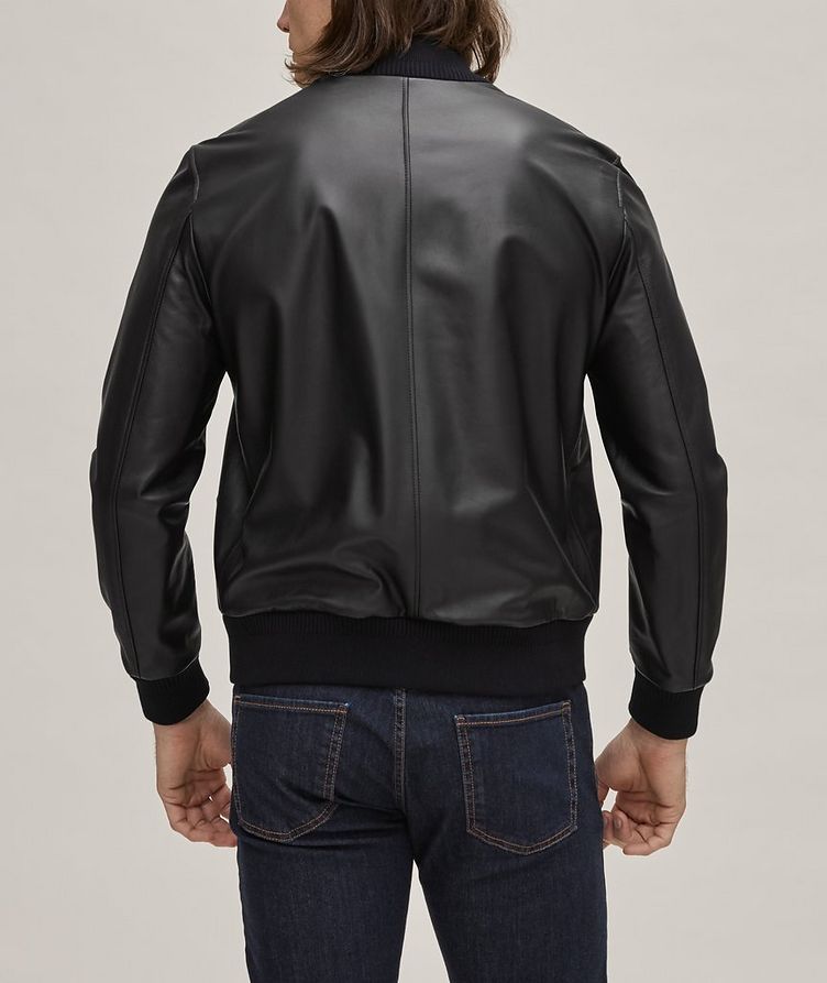 Reversible Leather Bomber image 3