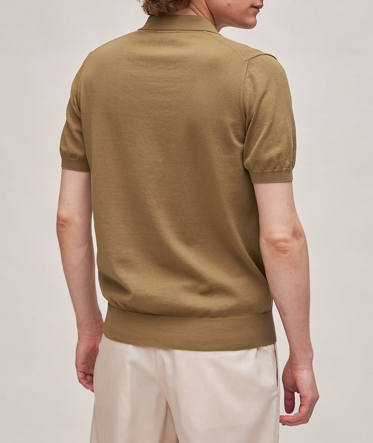 Solid Cotton Knit Polo image 2