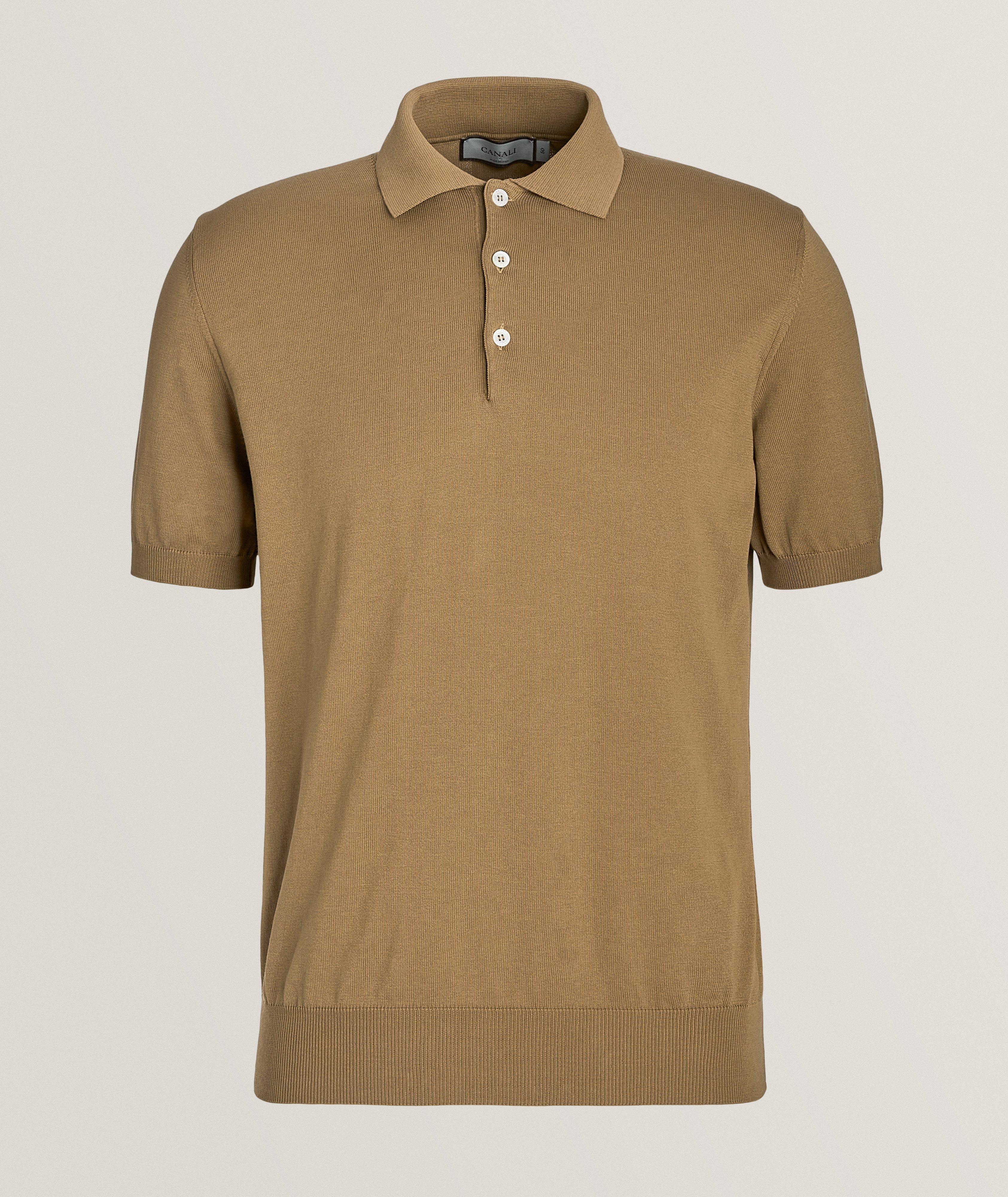 Solid Cotton Knit Polo image 0