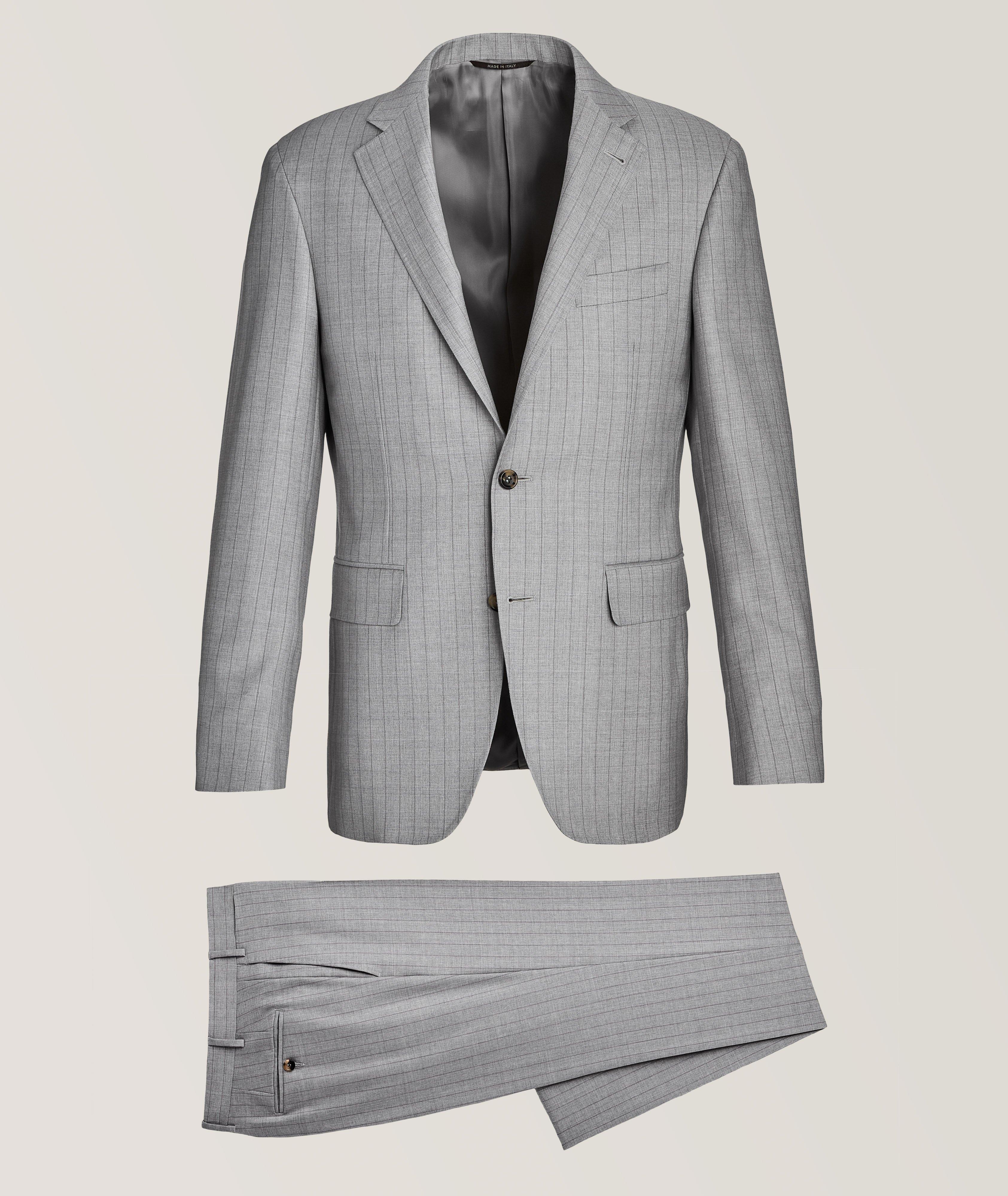 Kei Striped Panel Wool Suit image 0